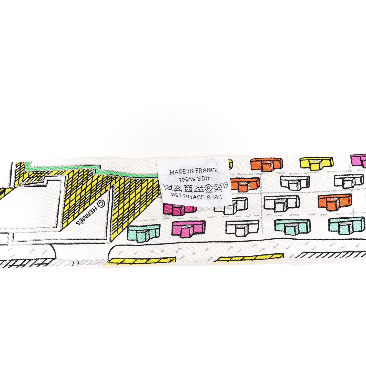 Silk Pantin City Twilly White Vert Multicolor