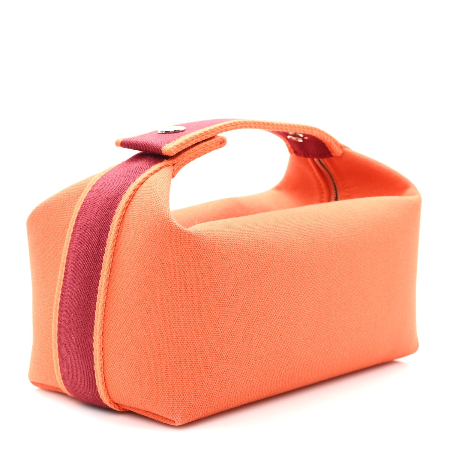 Canvas Small Bride-A-Brac Pouch  Orange Burgundy