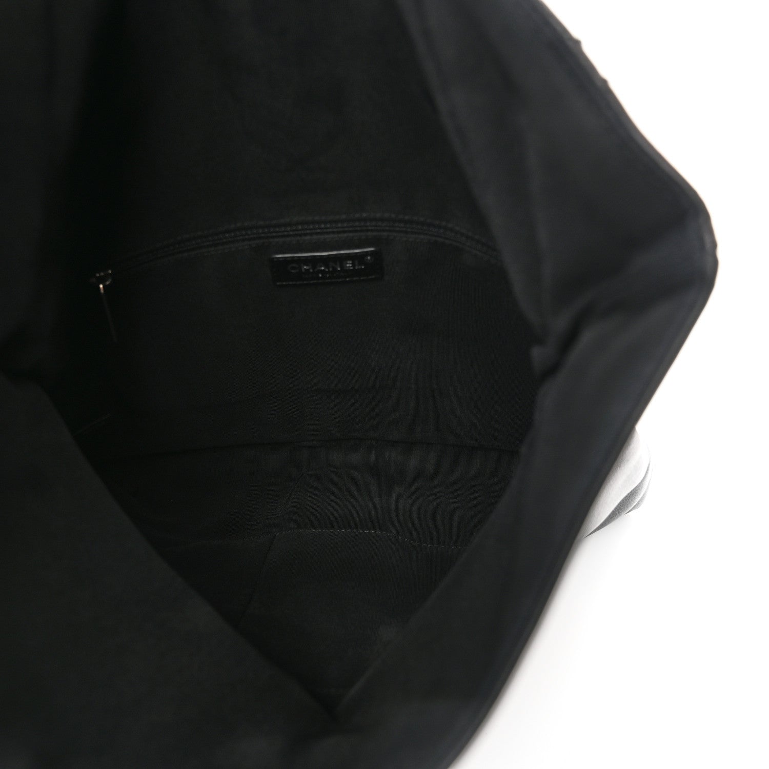 Lambskin Quilted Grip Clutch Black