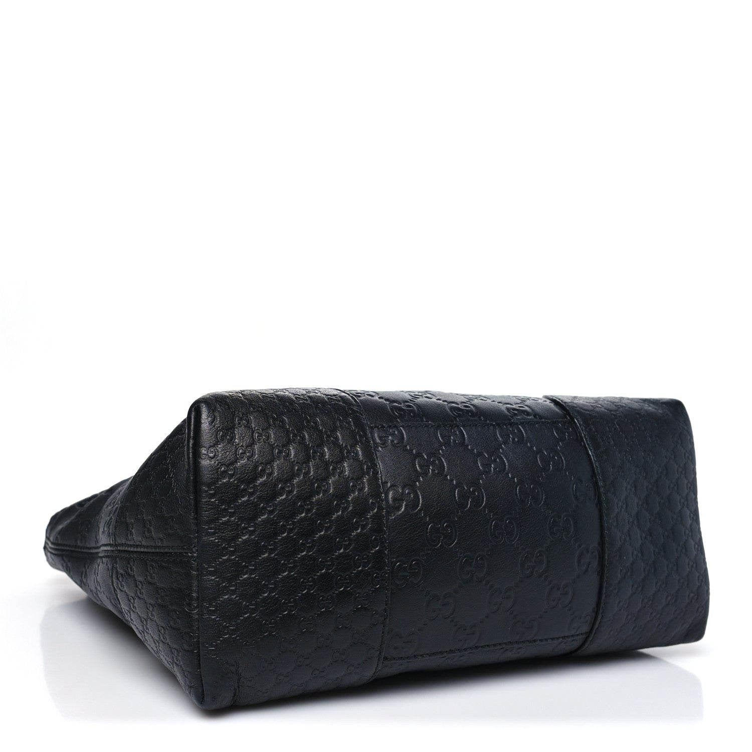 Guccissima Medium Bree Foldover Tote Black