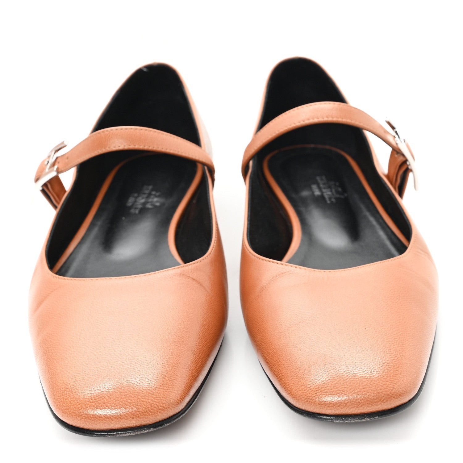 Goatskin Jane Ballet Flats 37 Marron Alezan