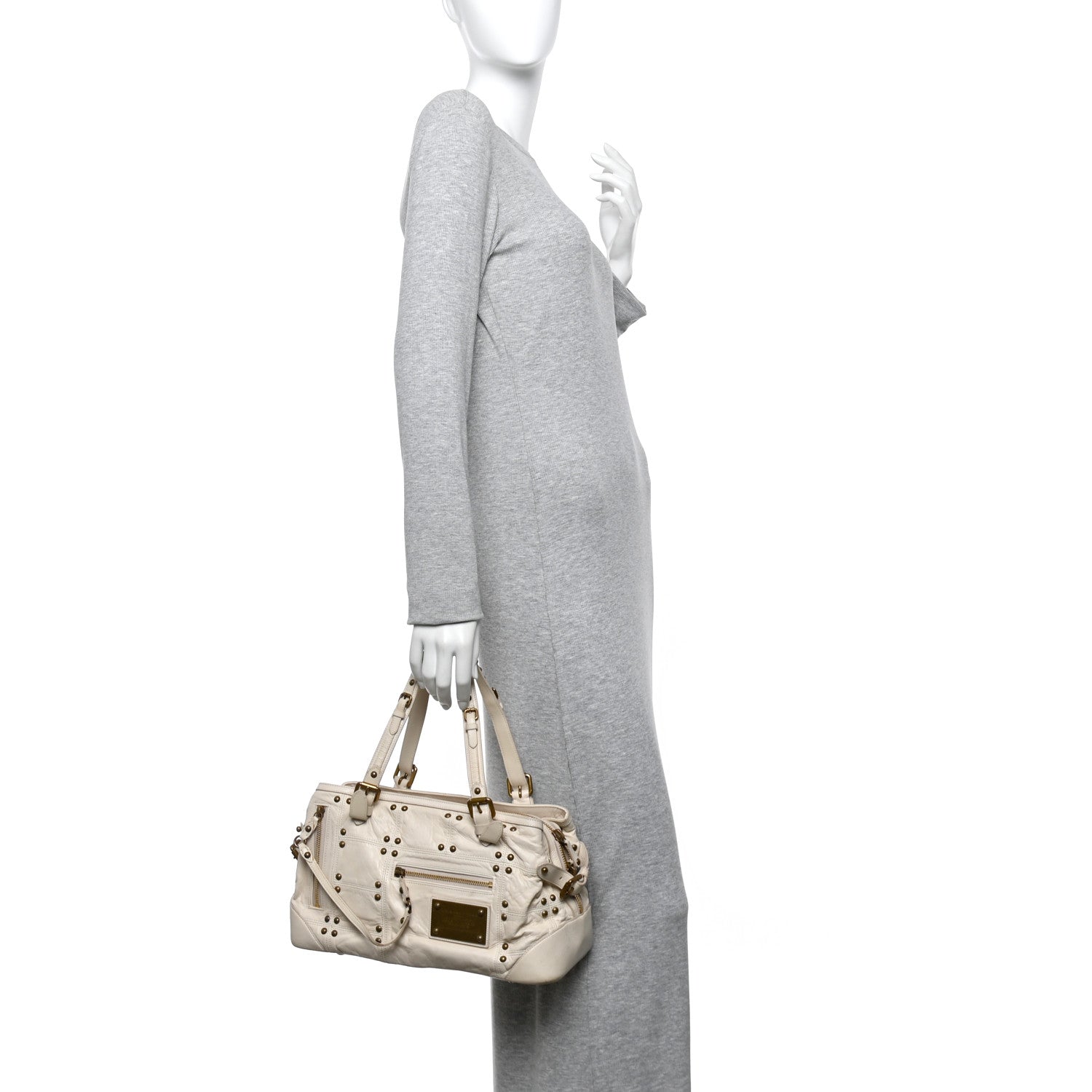 Lambskin Riveting White