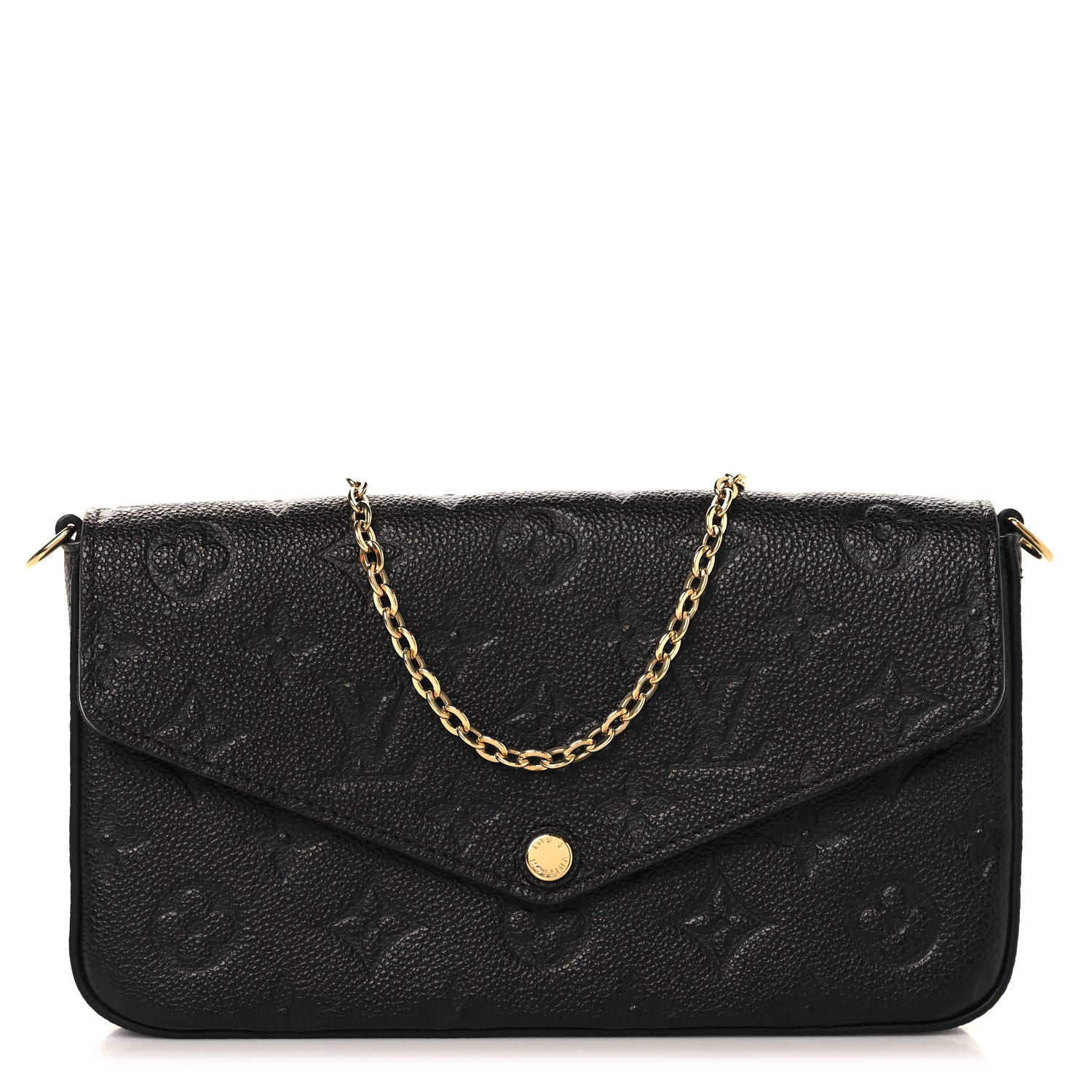 Empreinte Pochette Felicie Chain Wallet Black