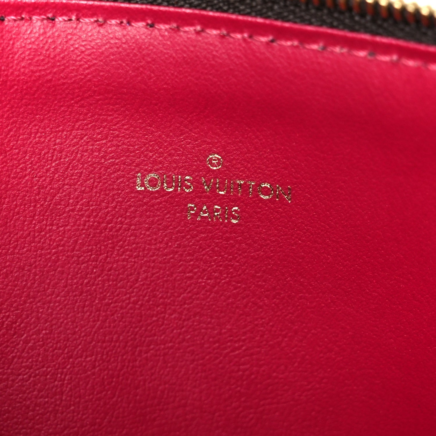 Monogram Pochette Felicie Chain Wallet Fuchsia