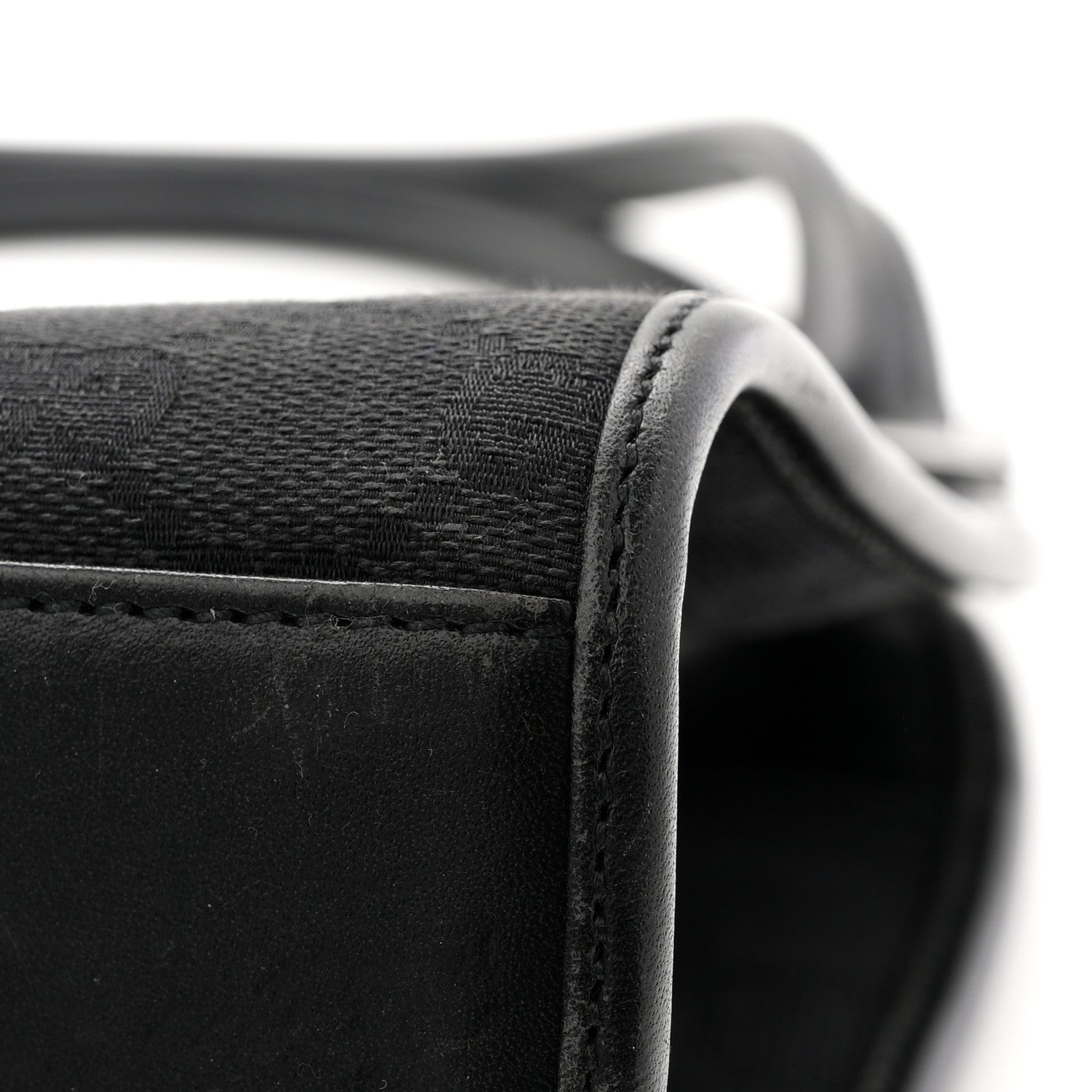 Monogram Bardot Shoulder Bag Black