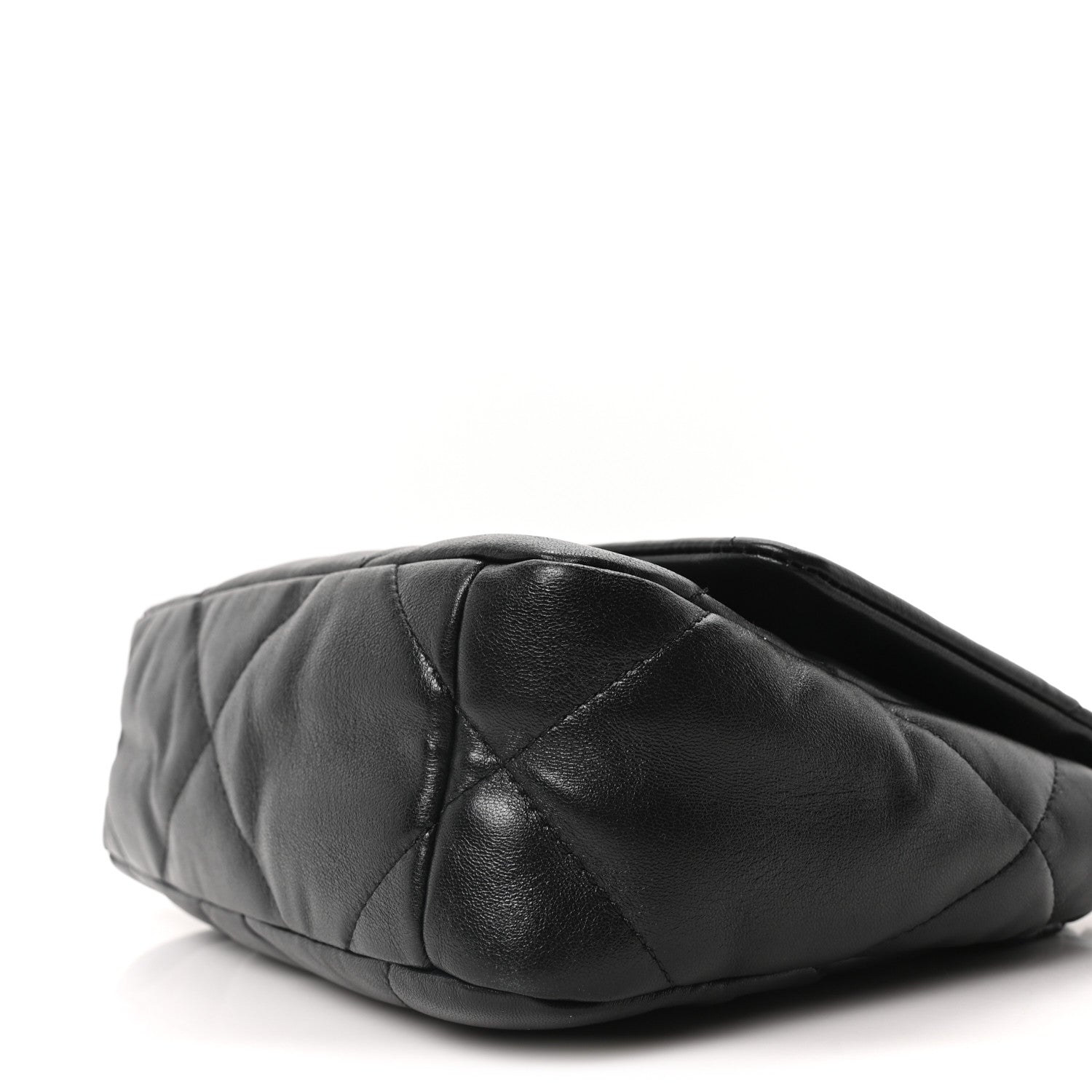 Lambskin Quilted Medium Chanel 19 Flap Black