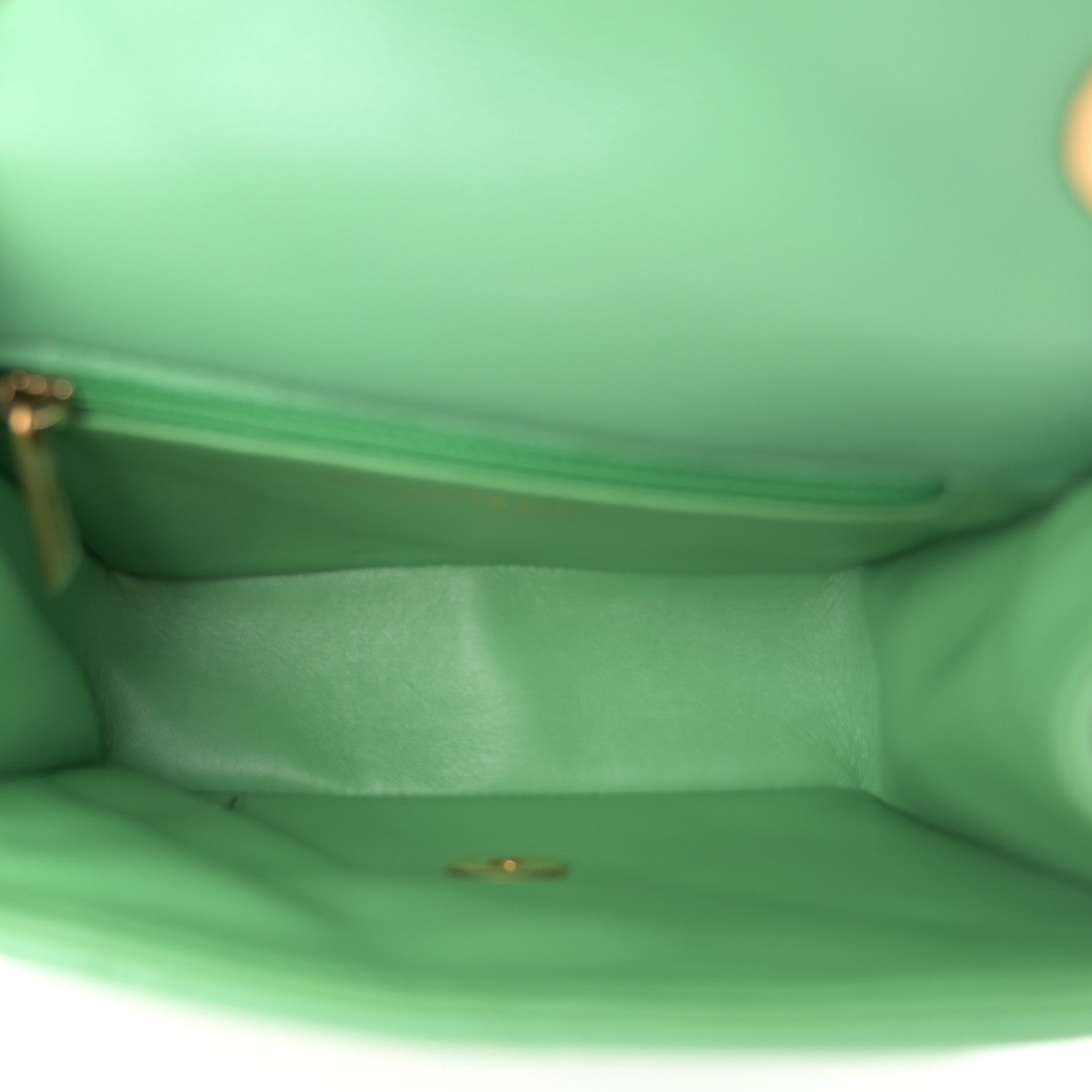 Caviar Quilted Mini Sweet Classic Flap Green