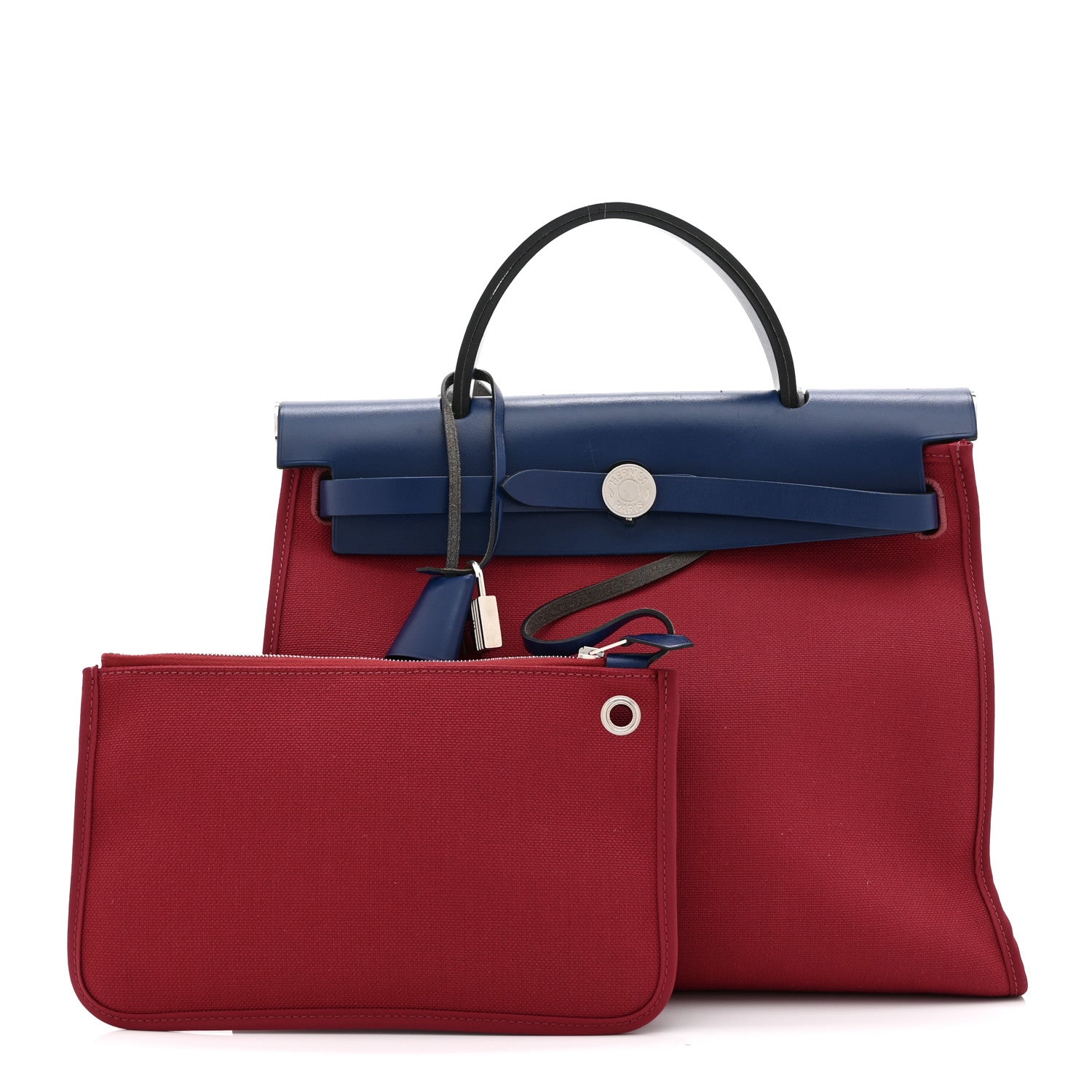 Military Toile Vache Hunter Herbag Zip 31 PM Rouge Grenat Bleu Saphir
