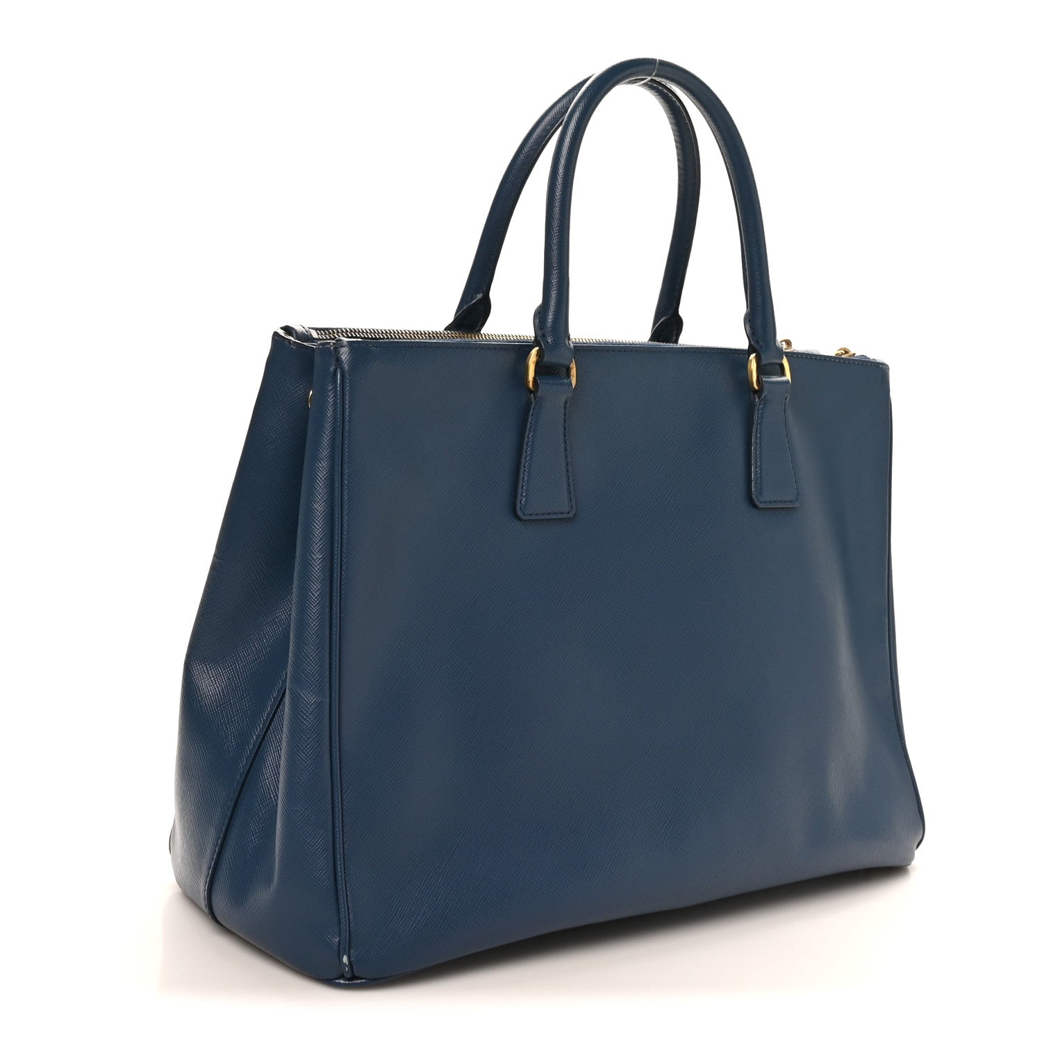 Saffiano Large Galleria Double Zip Tote Bluette