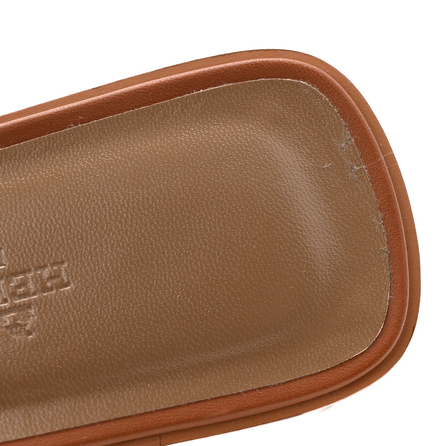 Box Calfskin Oran Sandals 37.5 Gold