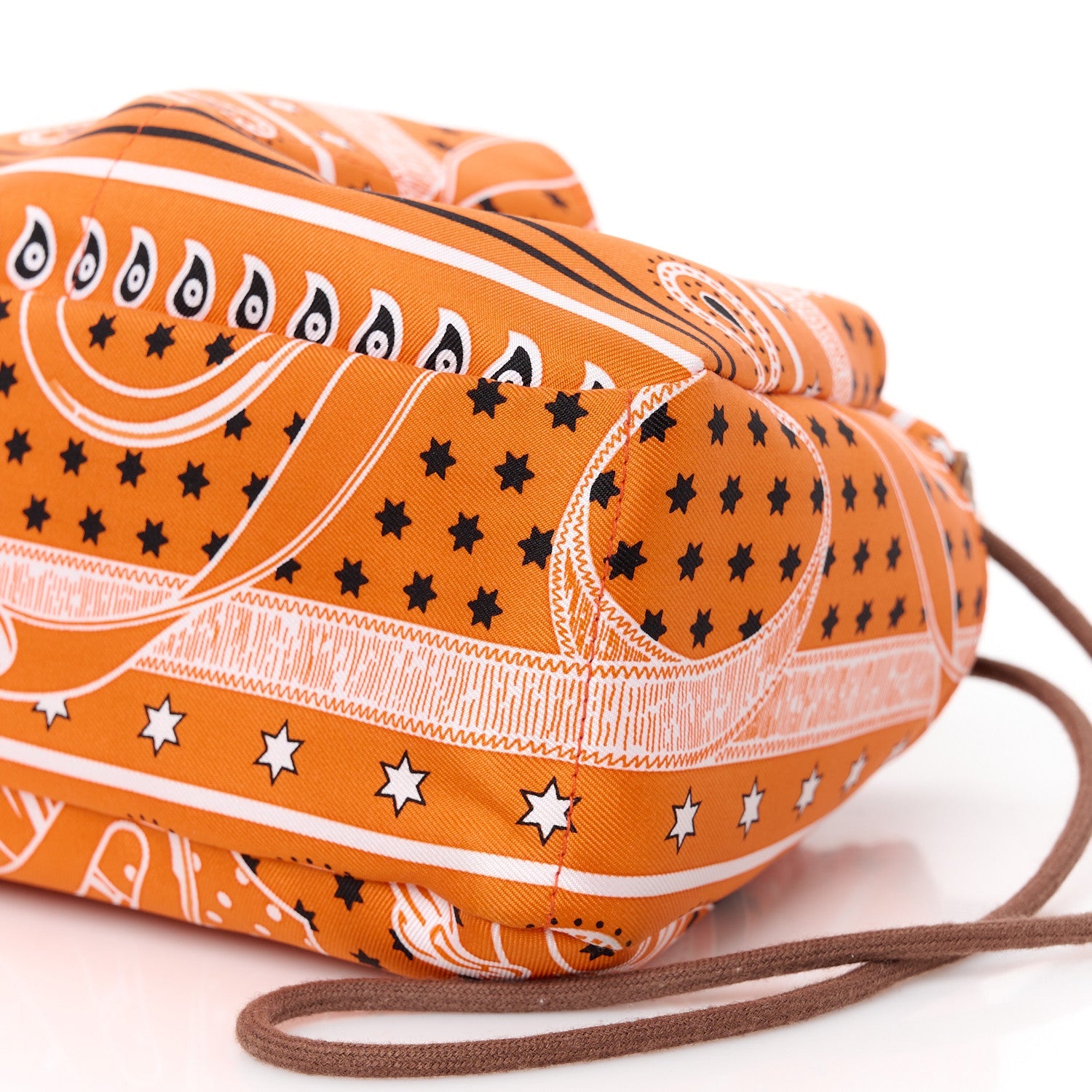 Barenia Silk Eperons d'Or Fourbi 25 MM Bag Insert Orange Fauve
