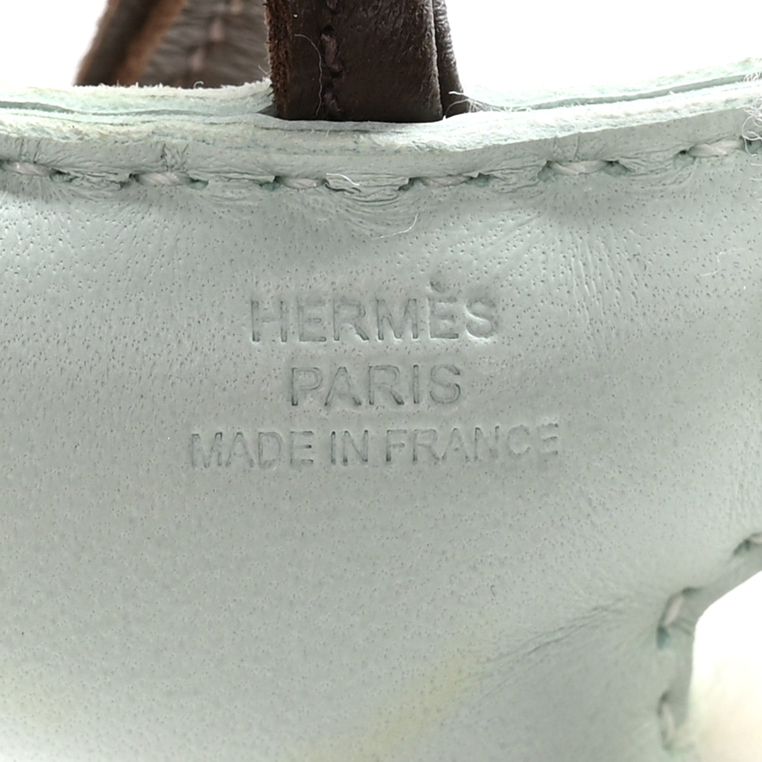 Milo Lambskin Shearling Budy Charm Vert Peppermint Chocolate