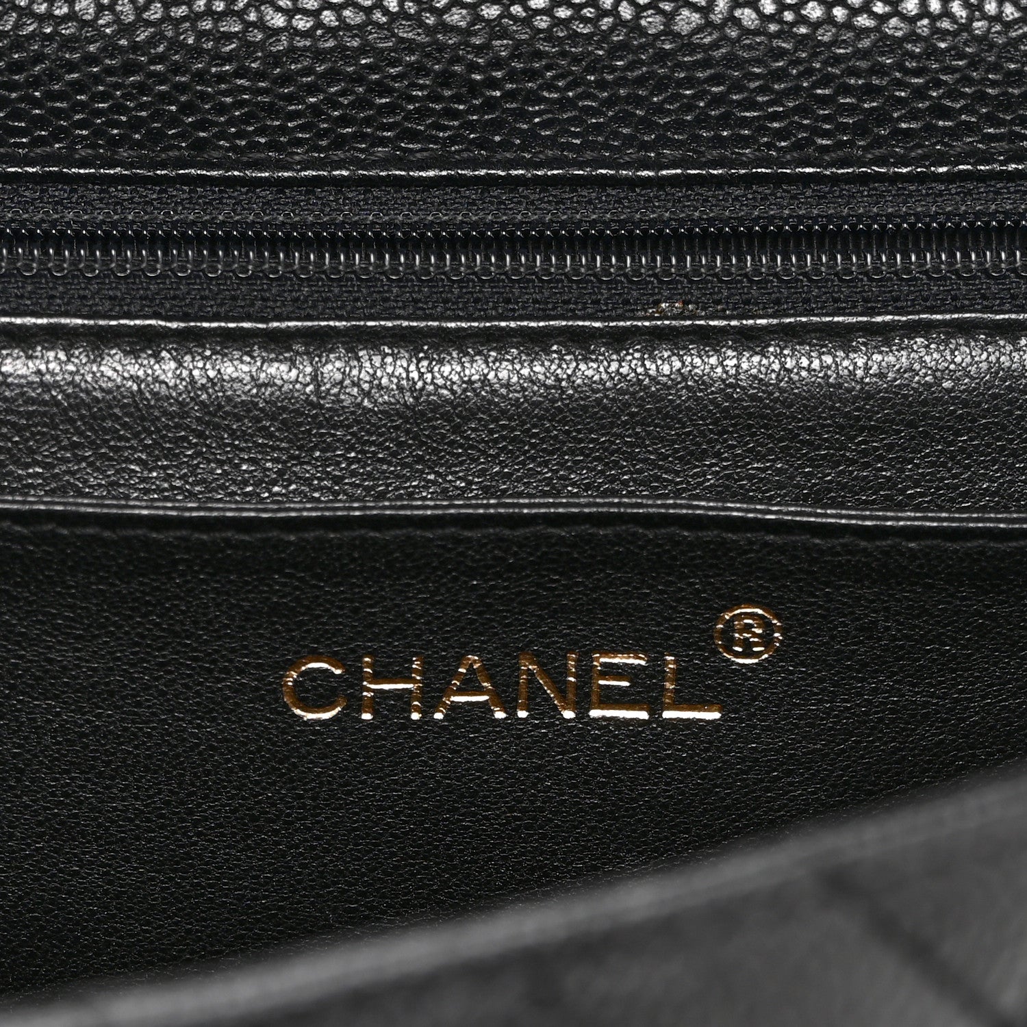 Caviar Quilted Jumbo Kelly Flap Black