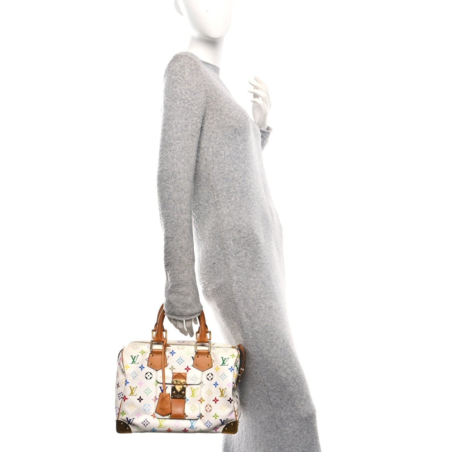 Monogram Multicolor Speedy 30 White