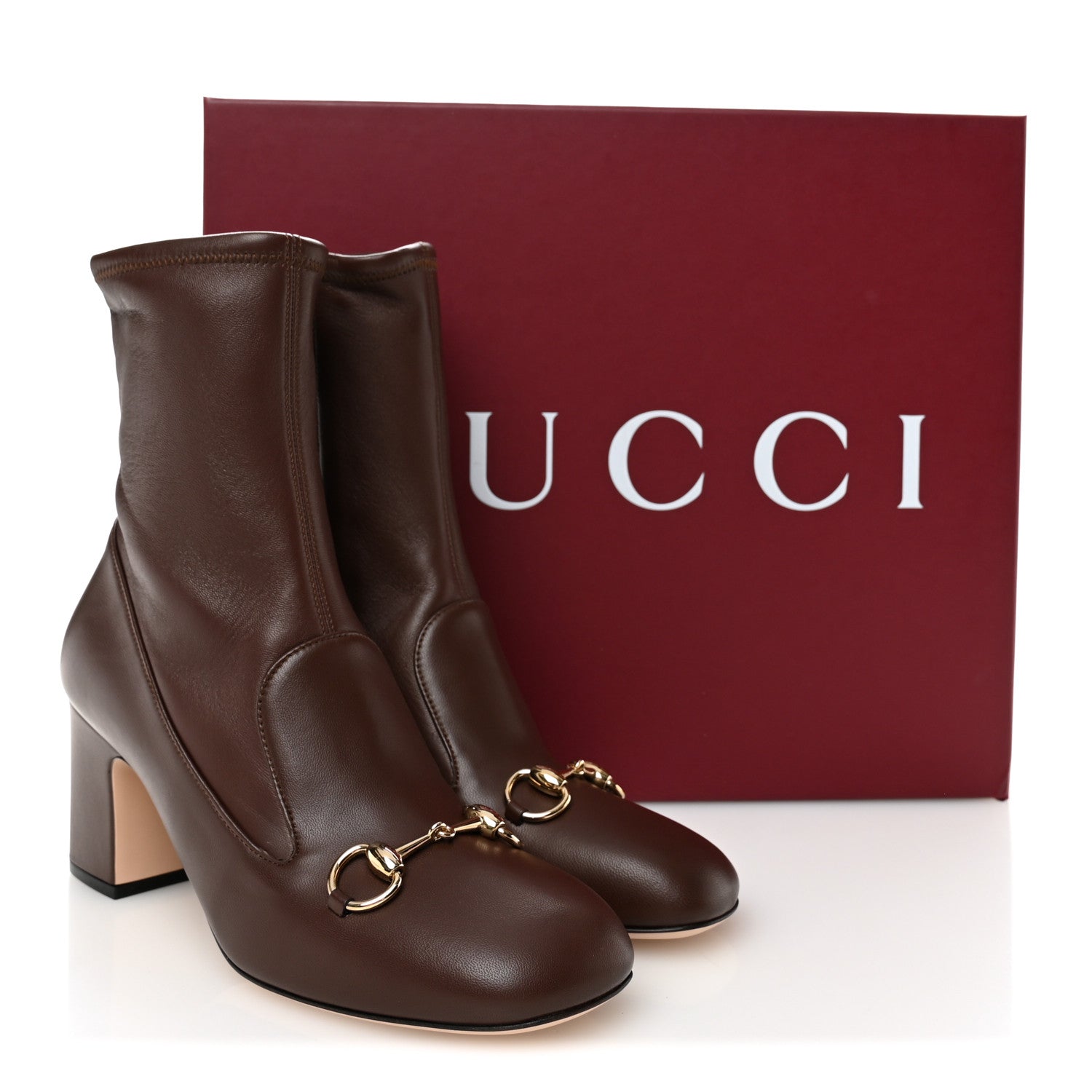 Nappa Horsebit Ankle Boots 37.5 New Chocolate