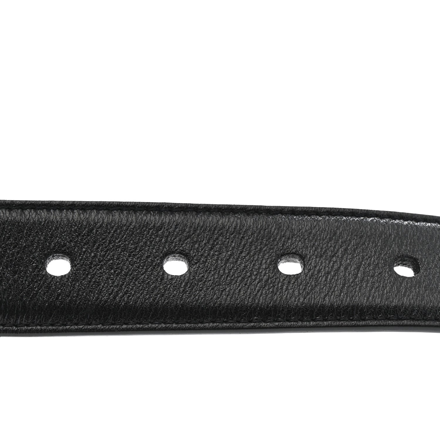 Smooth Calfskin Monogram Square Buckle Belt 75 30 Black