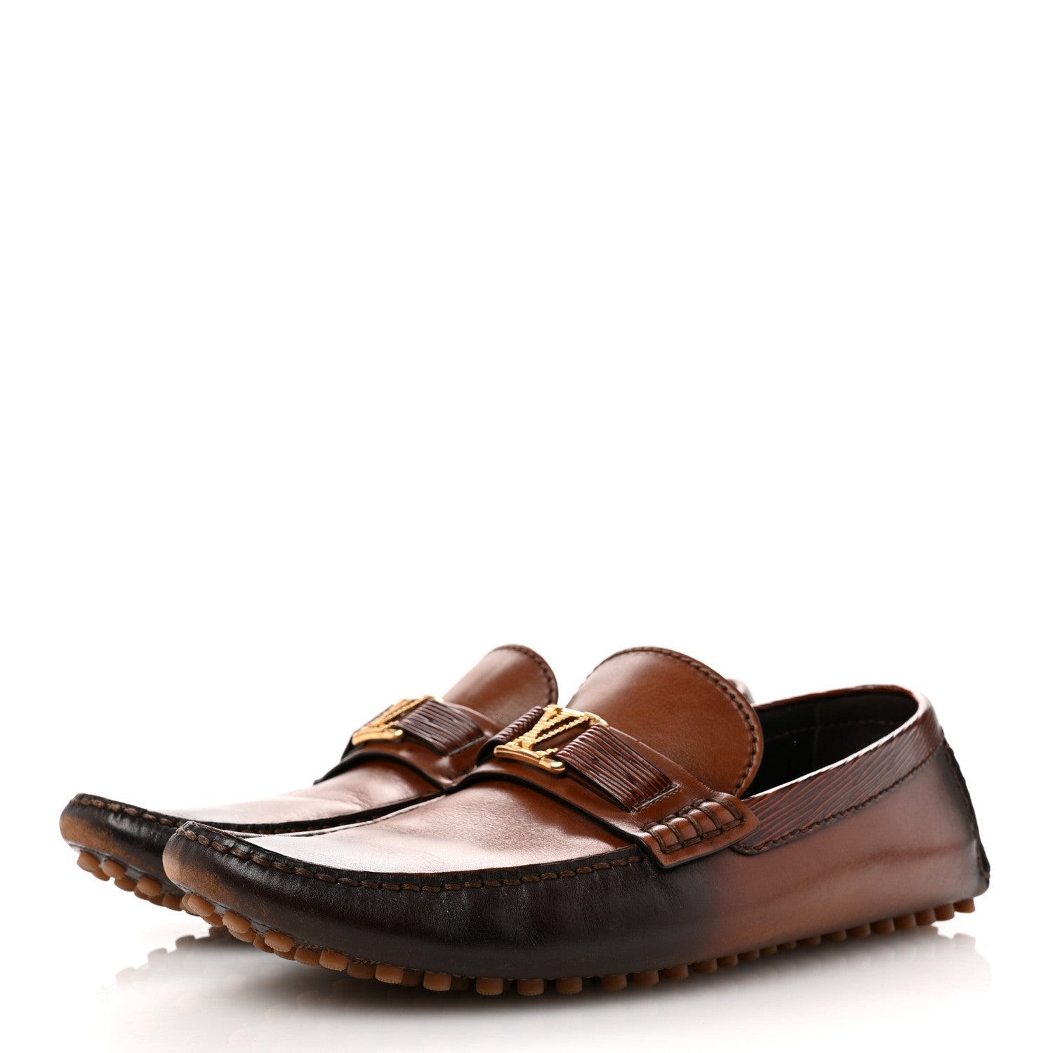 Smooth Calfskin Hockenheim Moccasin Loafers 9 Brown