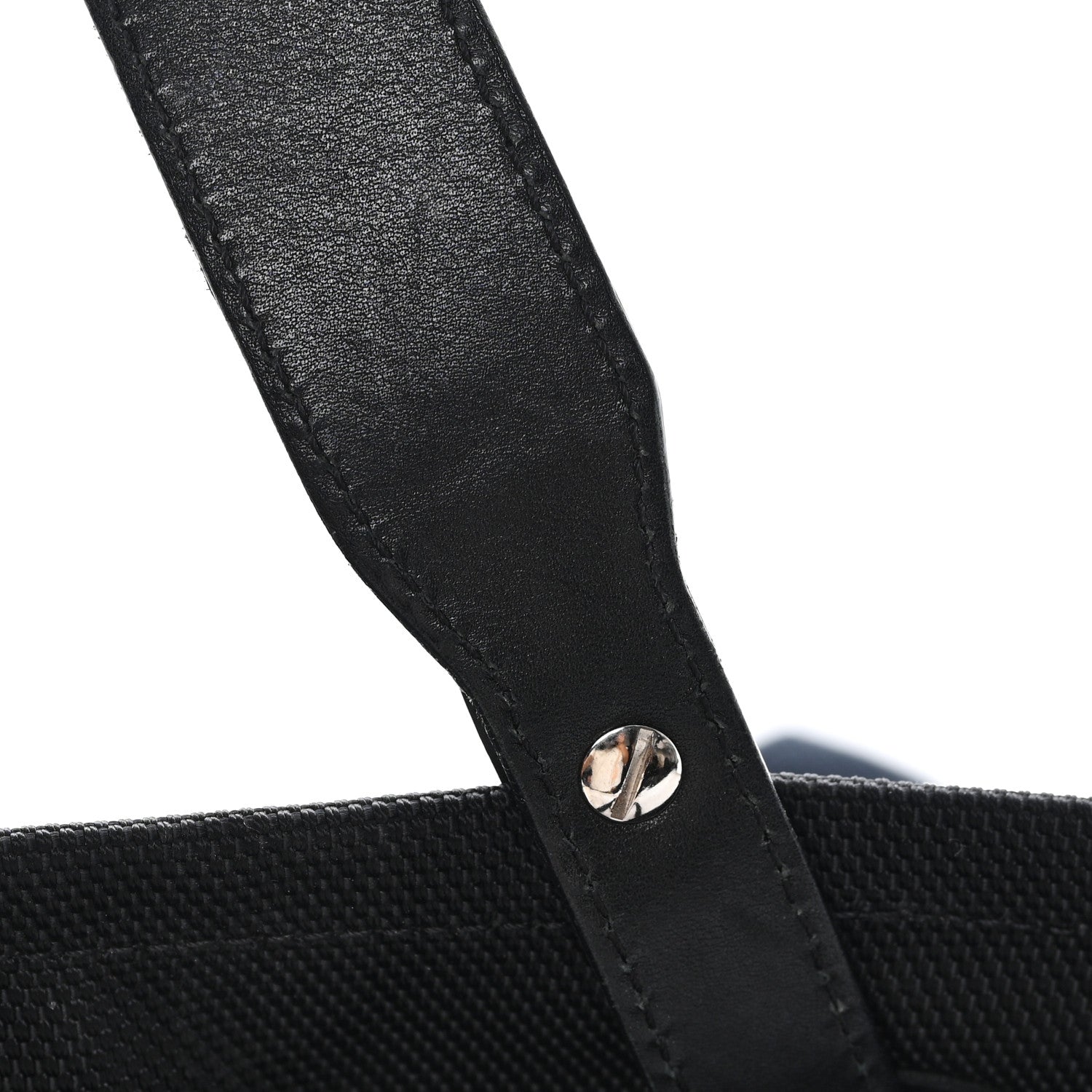 Lambskin Canvas CC Shopping Tote Black