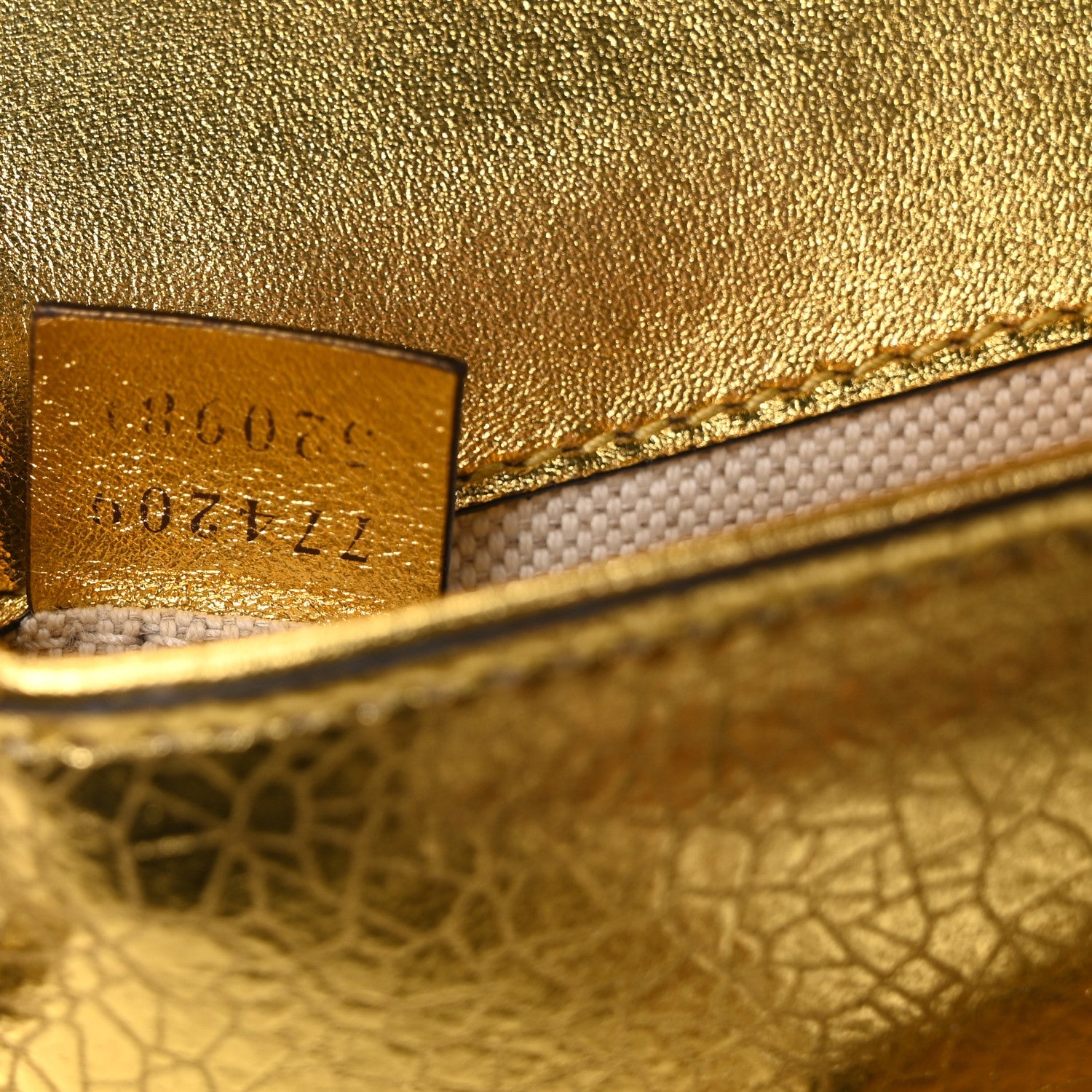 Metallic Calfskin Mini Horsebit 1955 Asymmetric Shoulder Bag Gold