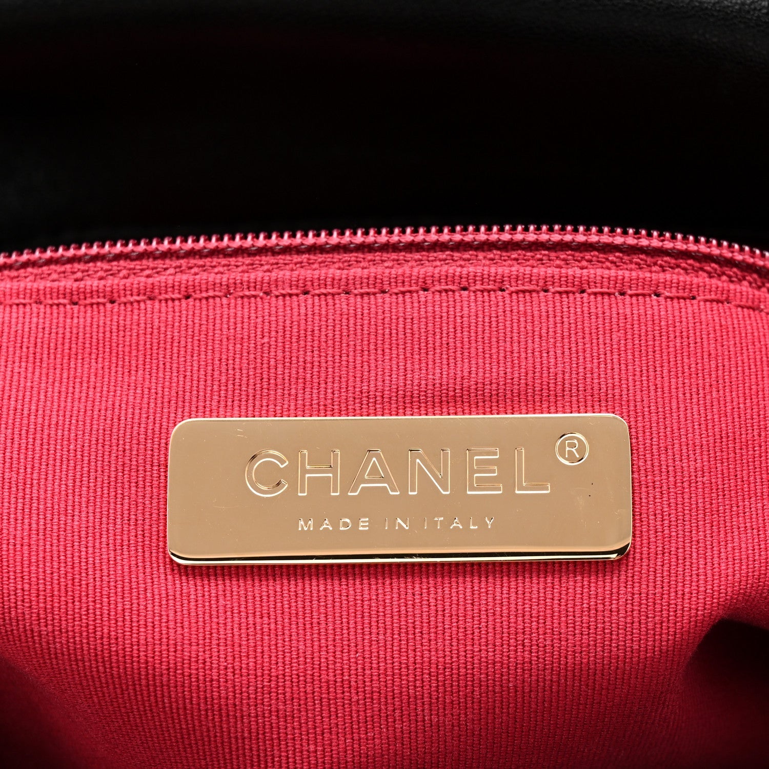 Goatskin Quilted Large Chanel 19 Flap Black