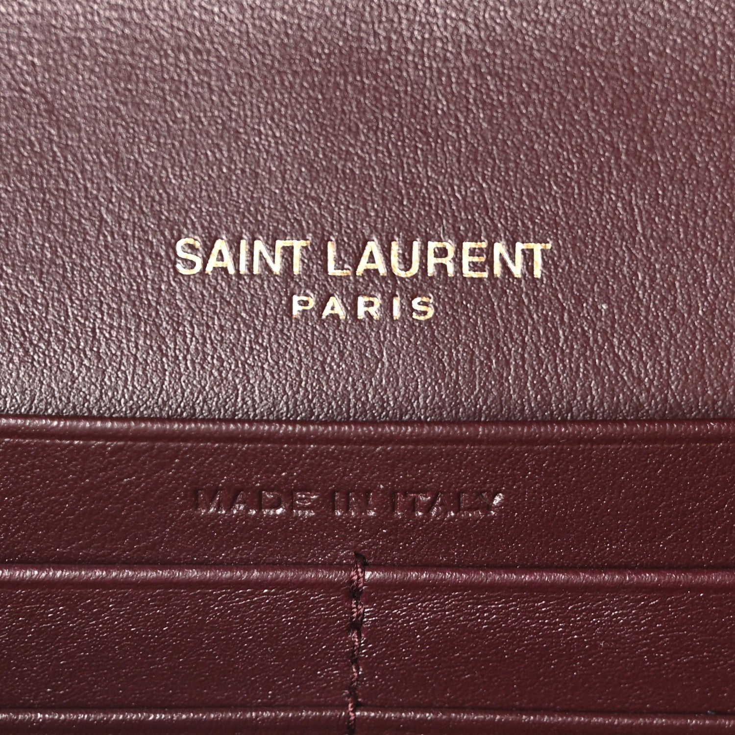 Grained Calfskin Mixed Matelasse Triquilt Monogram Chain Wallet Lava Falls