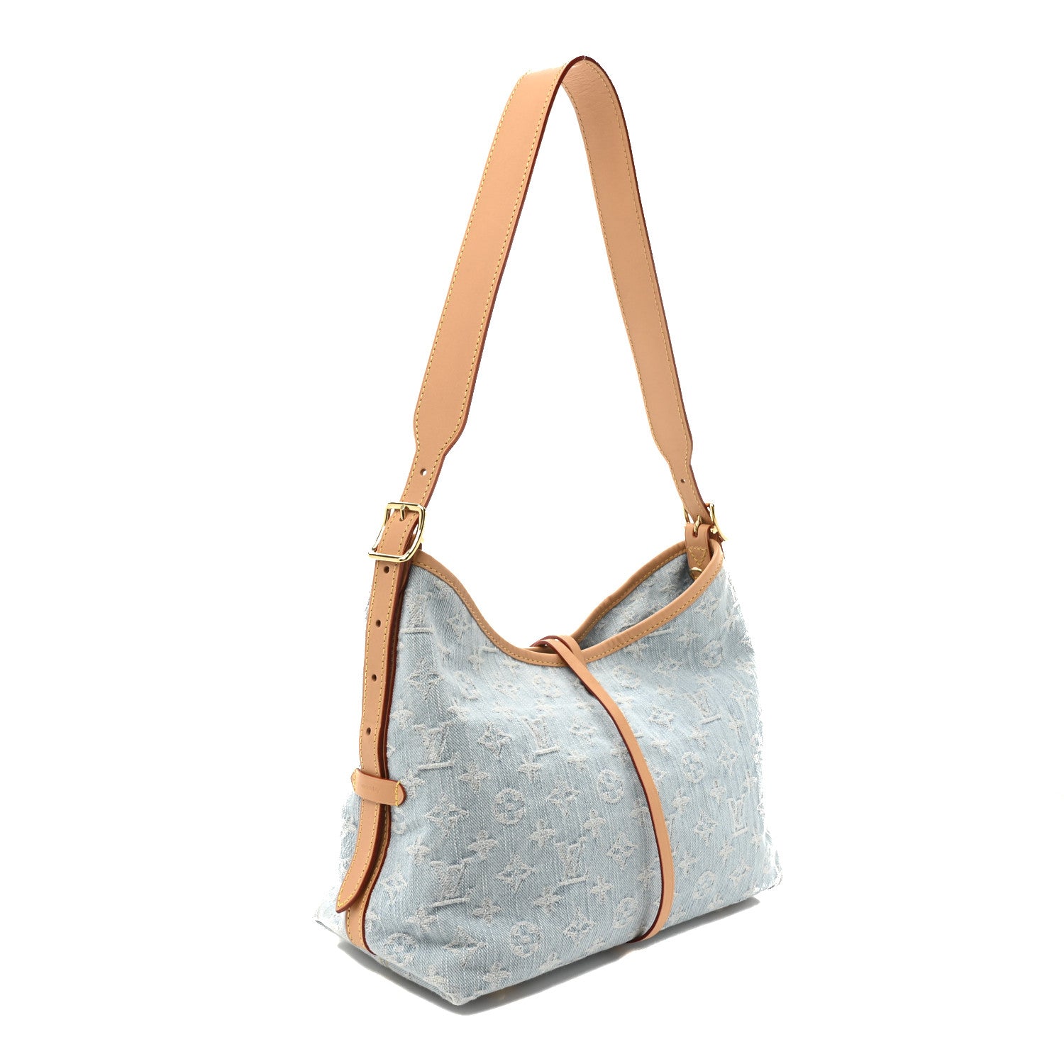 Monogram Denim CarryAll PM Sky Blue