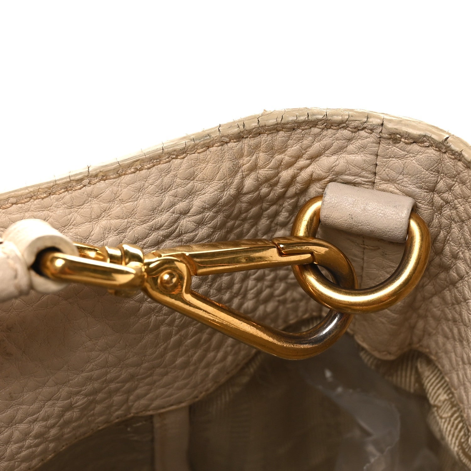 Vitello Daino Shopping Tote Sabbia