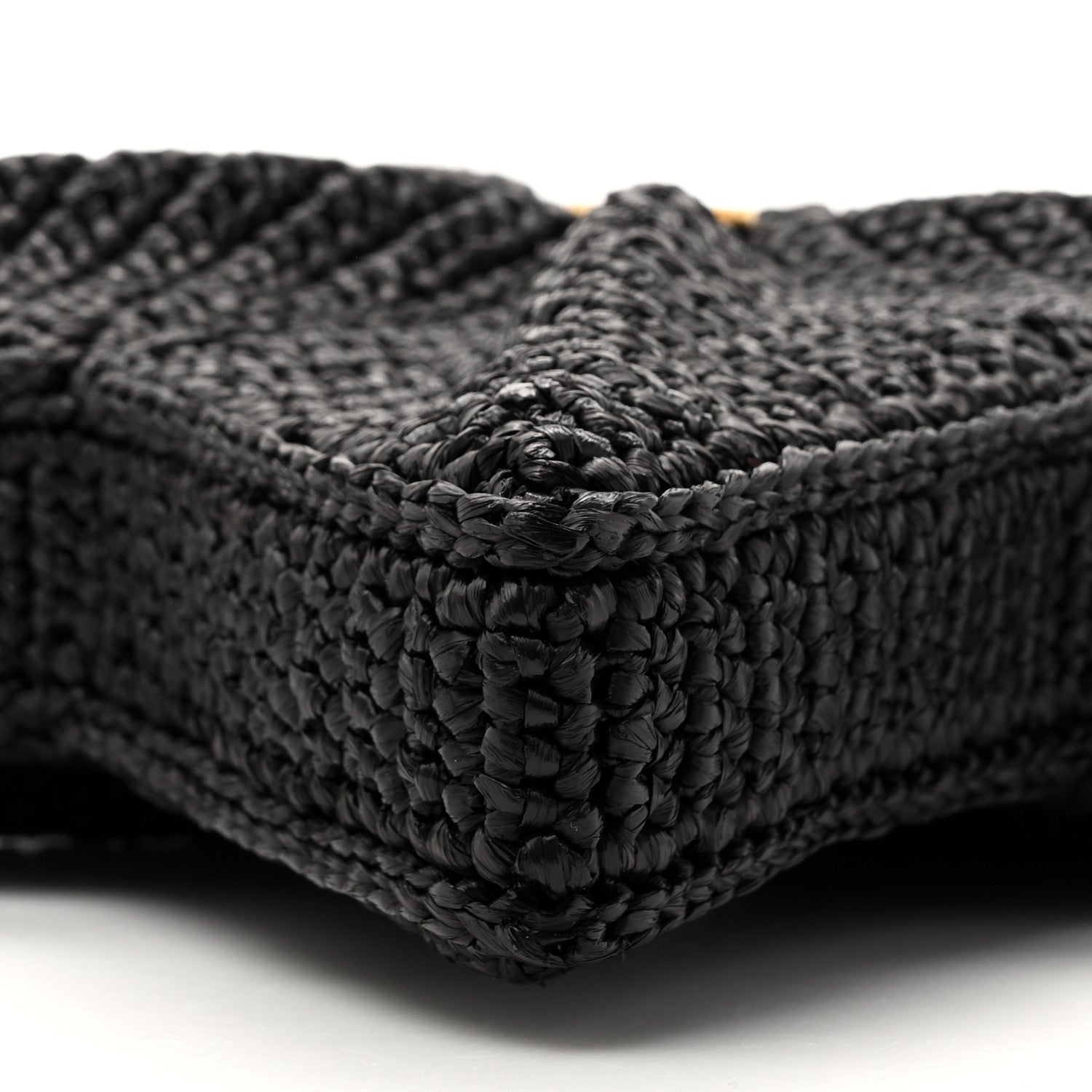 Raffia Star Coco Beach Bag Black