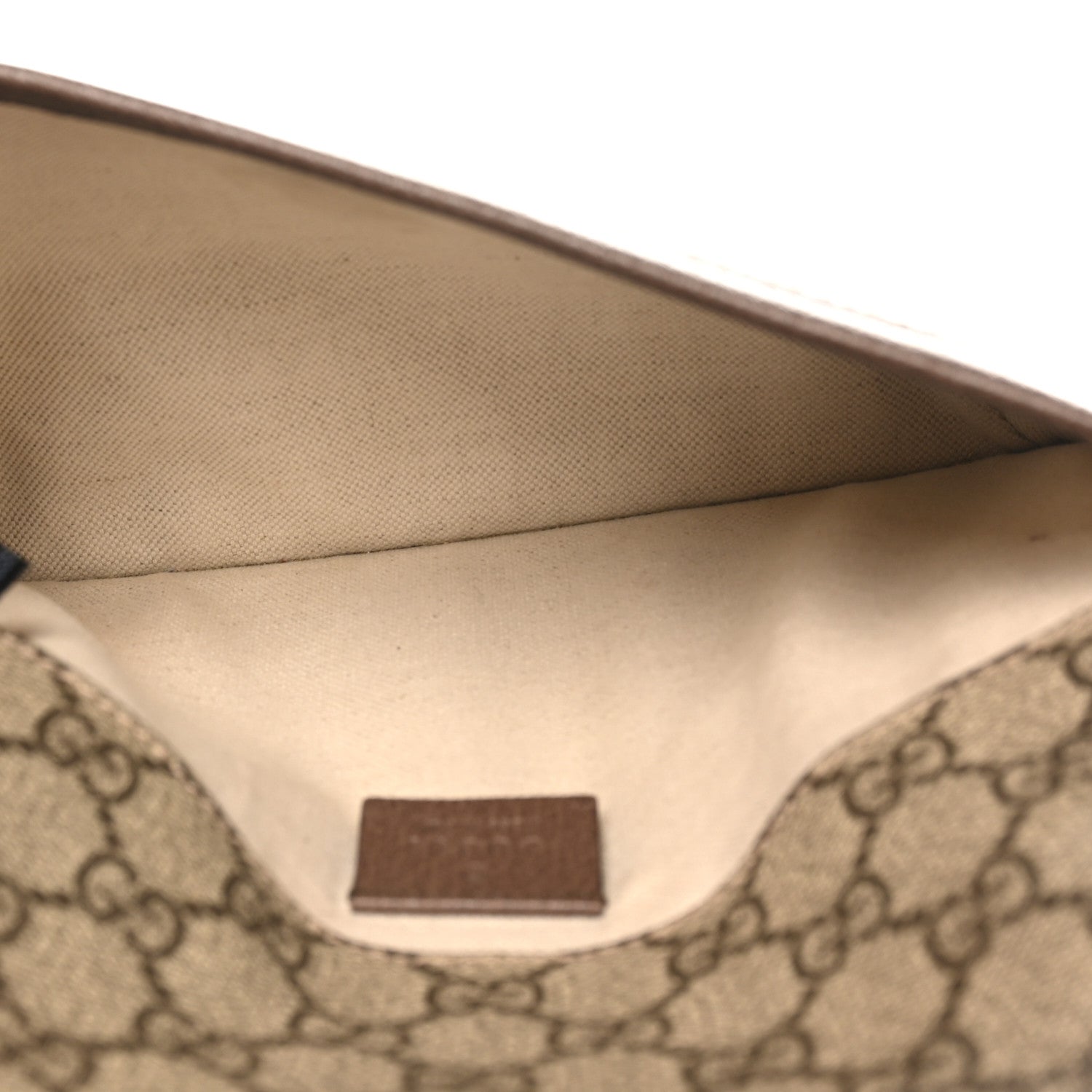 GG Supreme Monogram Neo Vintage Web Belt Bag Brown