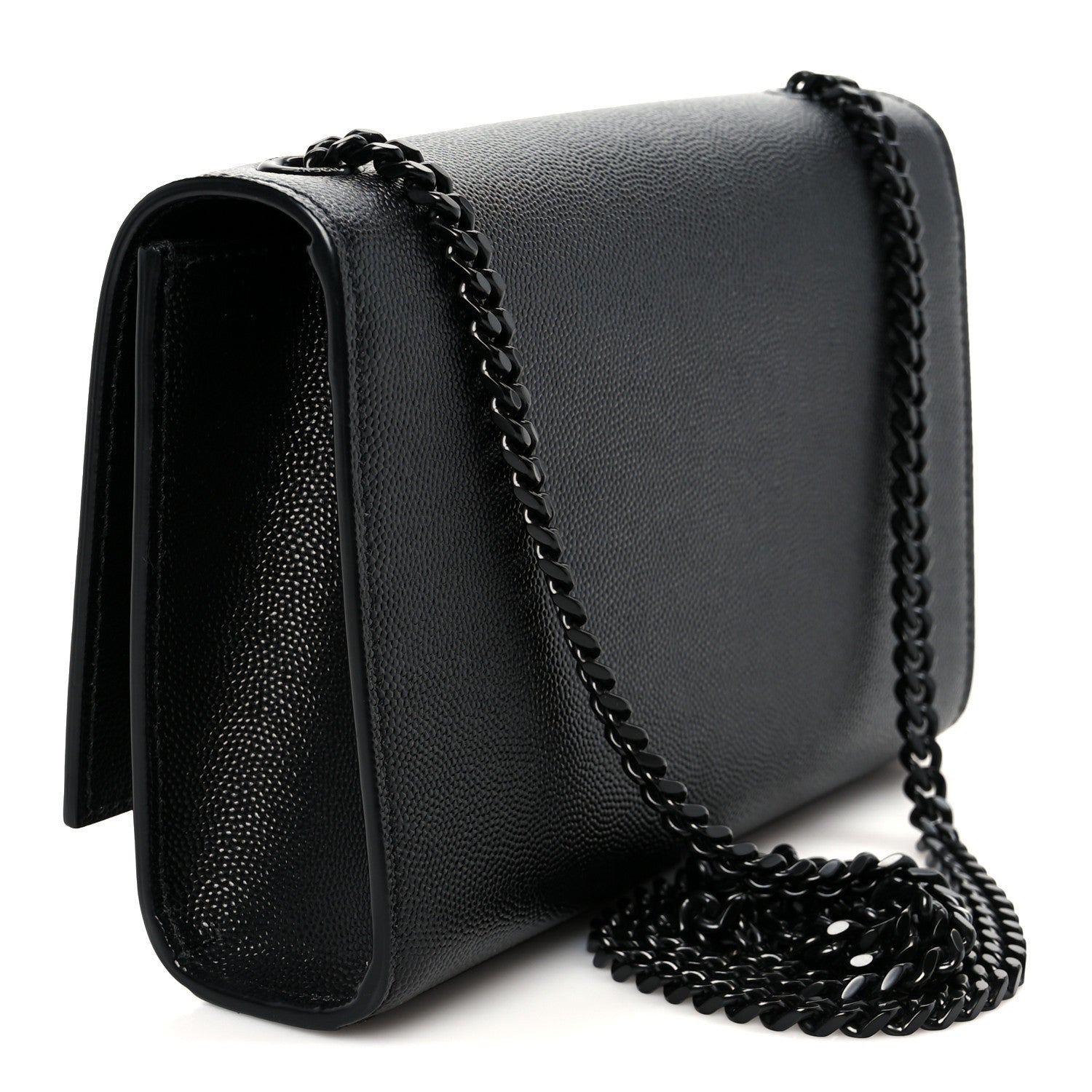 Grain De Poudre Small Monogram Monochrome Kate Satchel Black