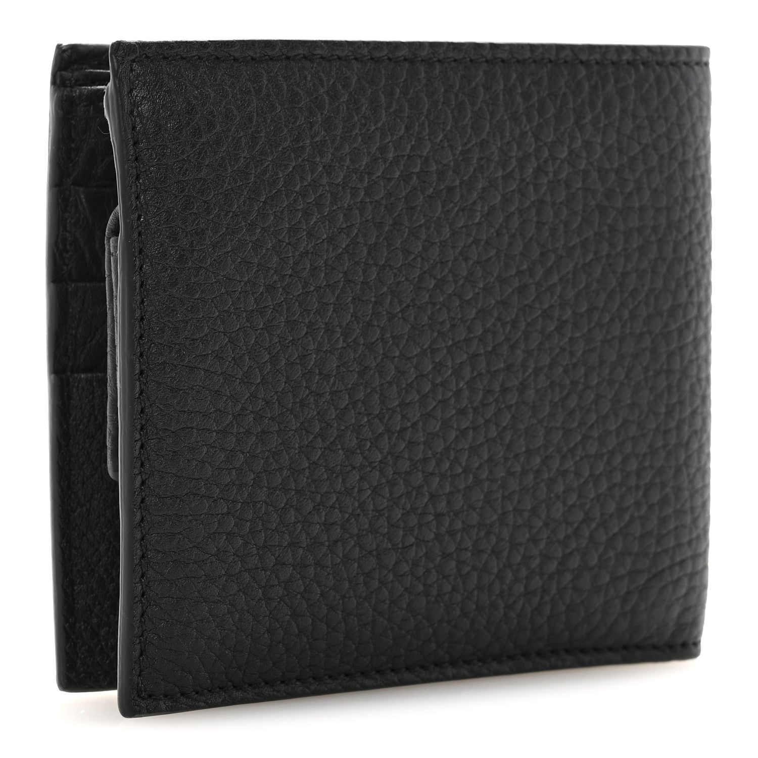 Calfskin Bi-Fold Wallet Black
