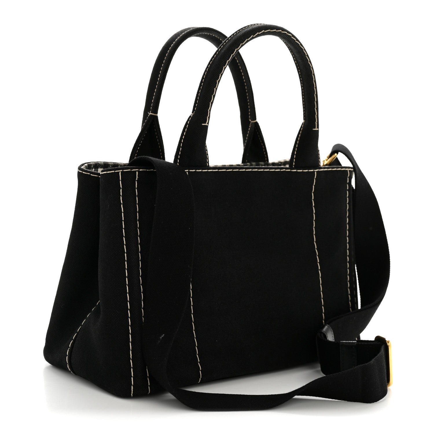 Canapa Small Logo Tote Black Talco