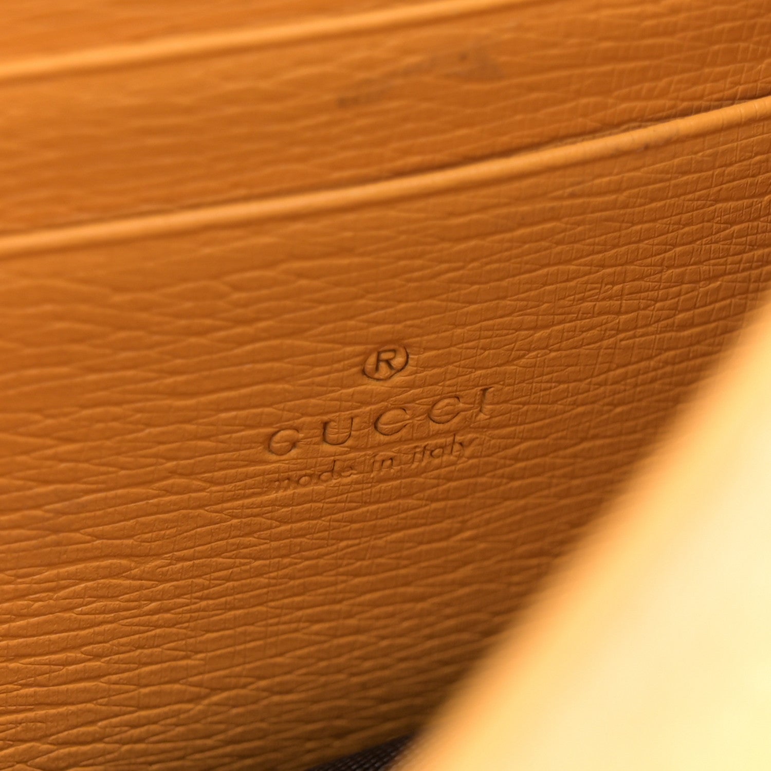 Textured Calfskin Medium Betty Chain Wallet Yellow