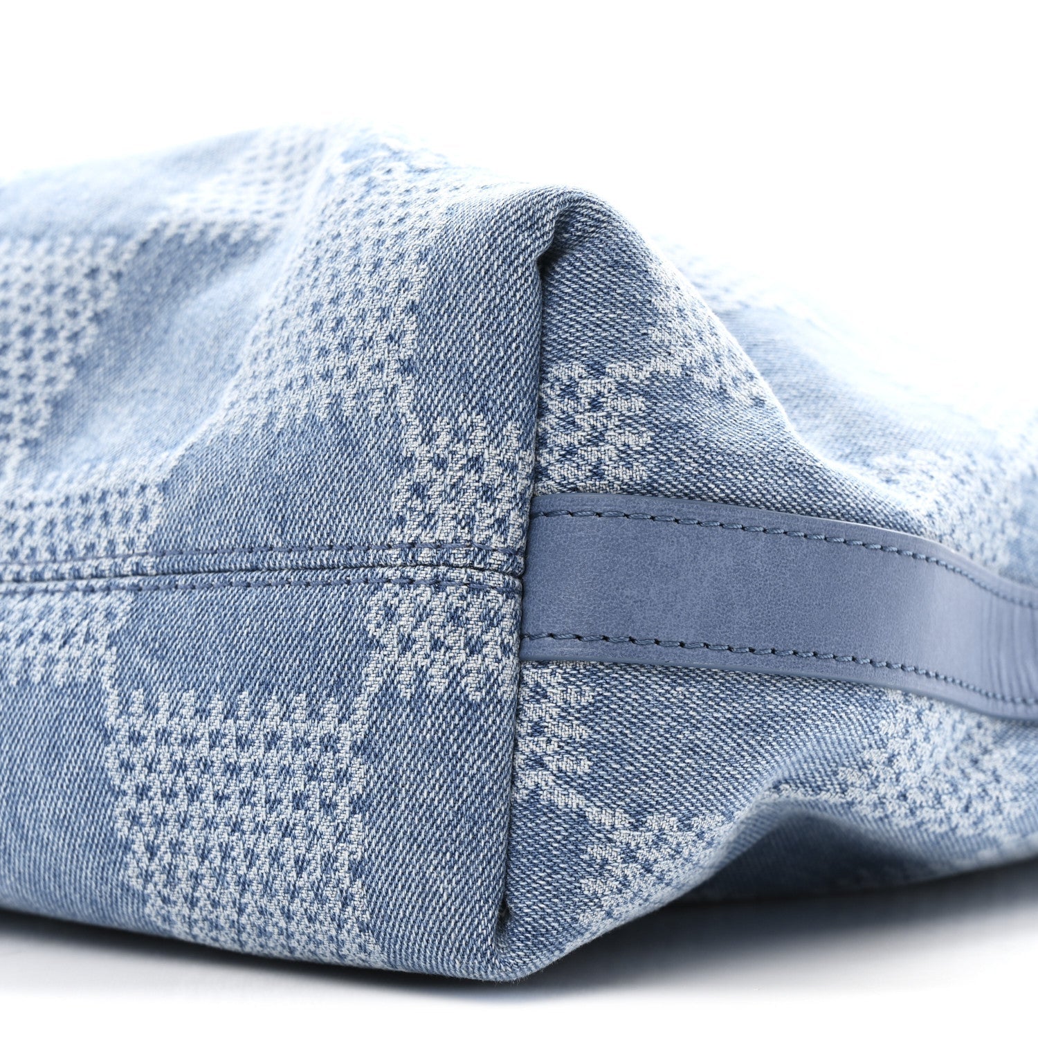 Damier Denim Vagabond Hobo Blue