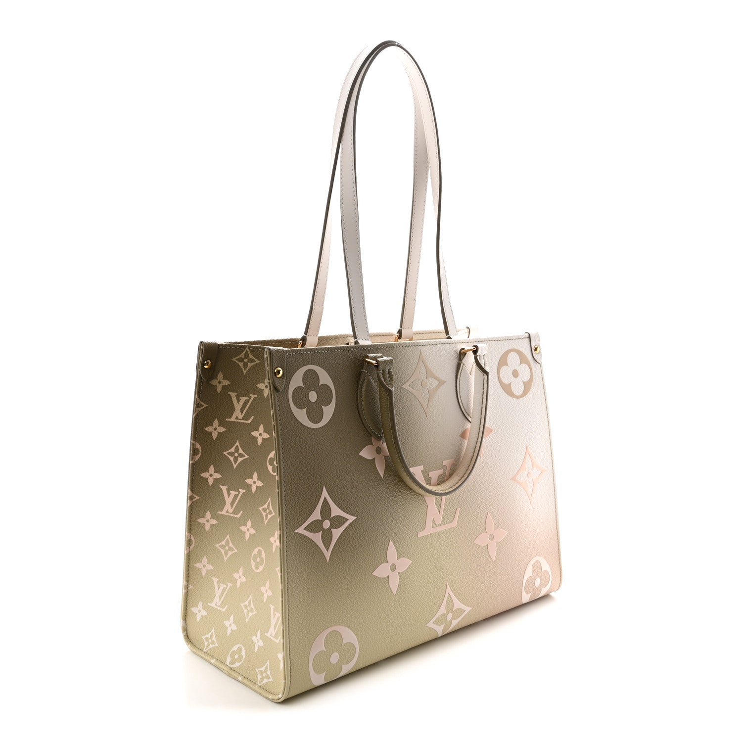 Monogram Giant Spring In The City Onthego MM Sunset Kaki
