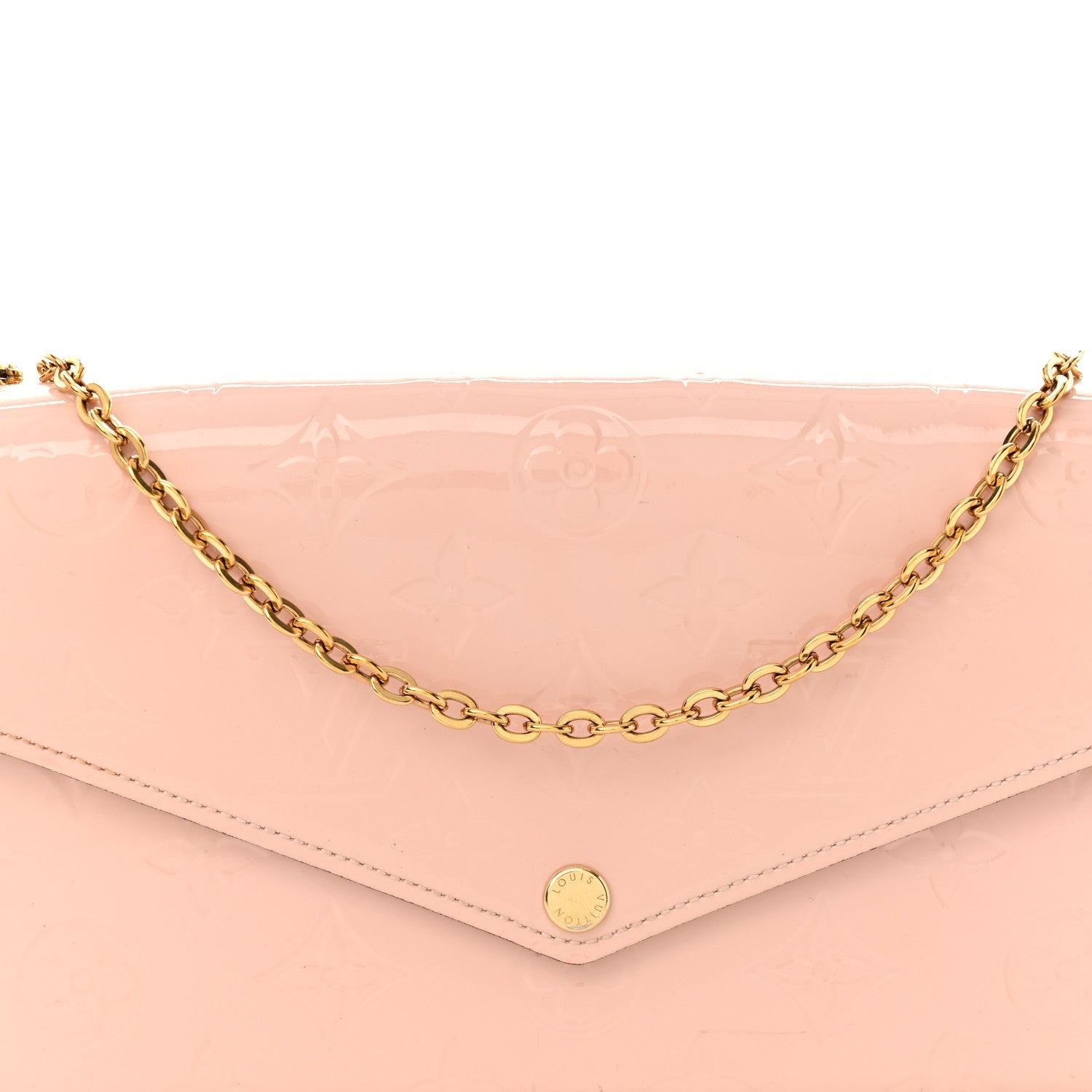 Vernis Pochette Felicie Chain Wallet Rose Ballerine