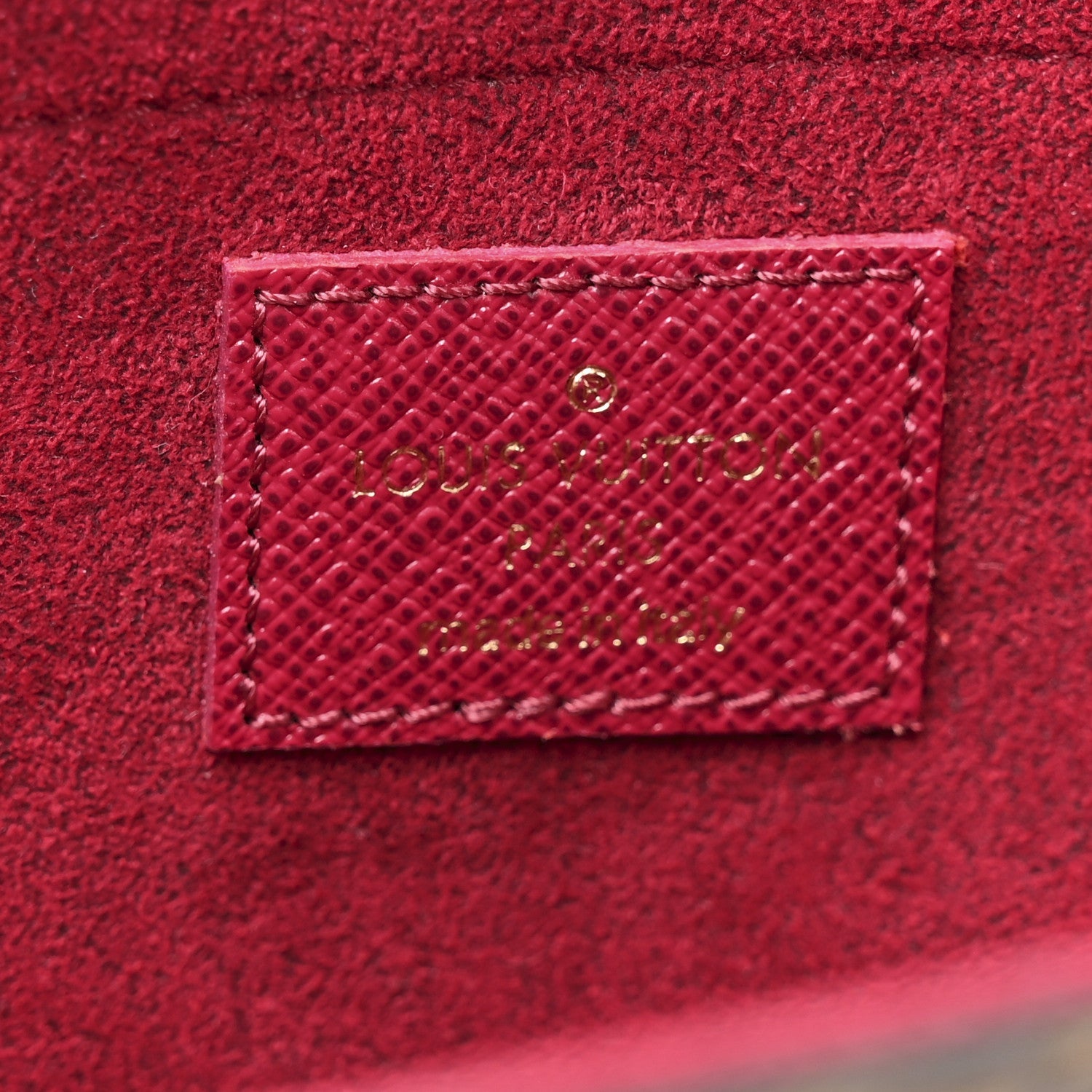 Monogram Pochette Felicie Chain Wallet Fuchsia
