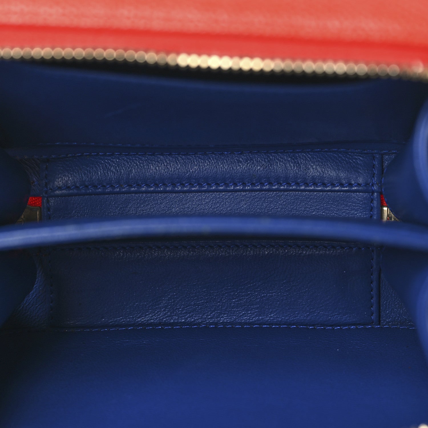 Caviar Quilted Small CC Filigree Vanity Case Blue White Red