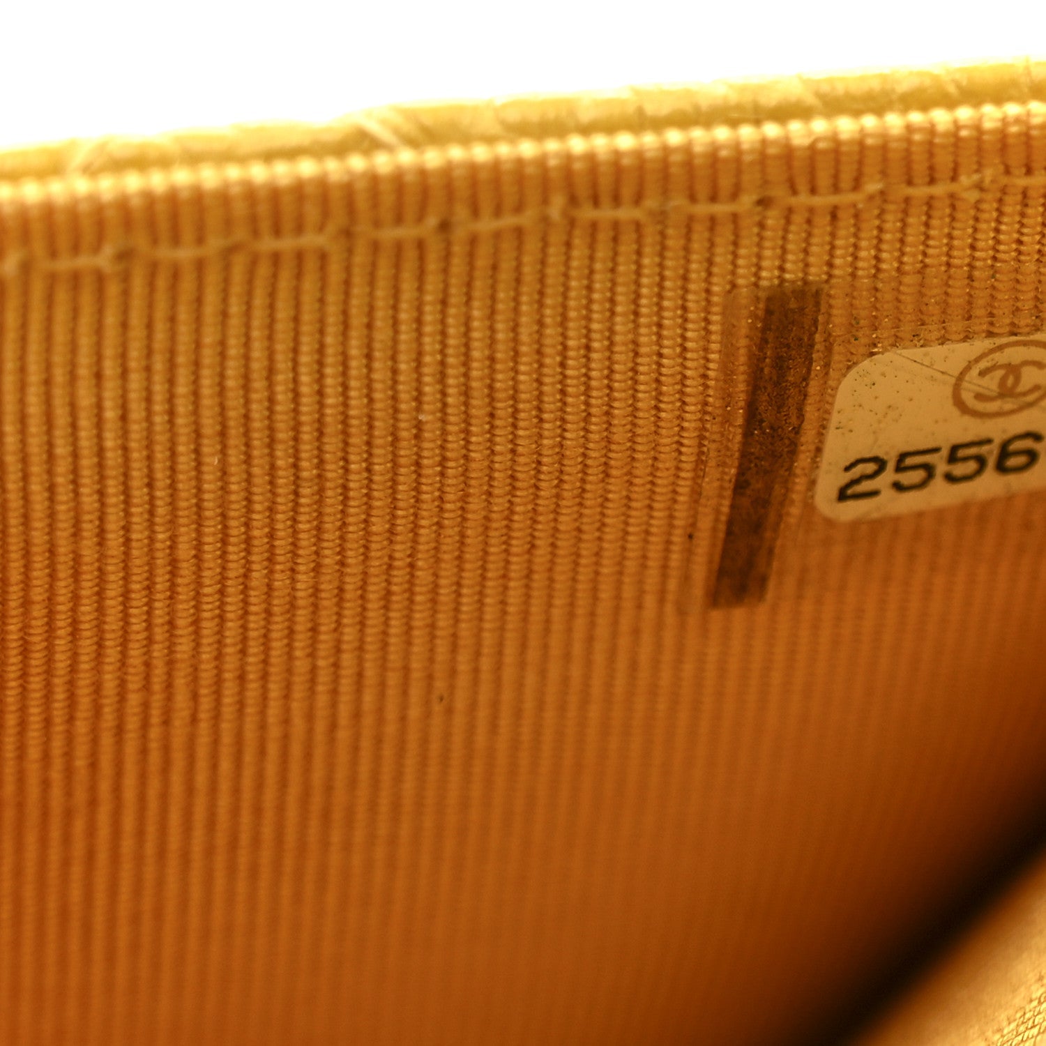 Caviar Quilted Flap Card Holder Wallet Yellow