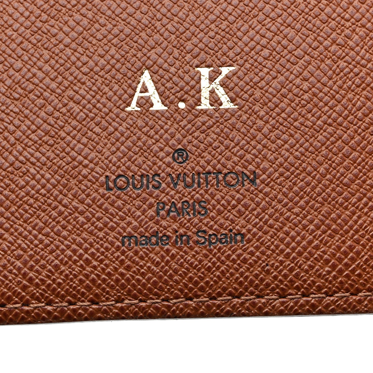 Monogram Pocket Agenda Cover