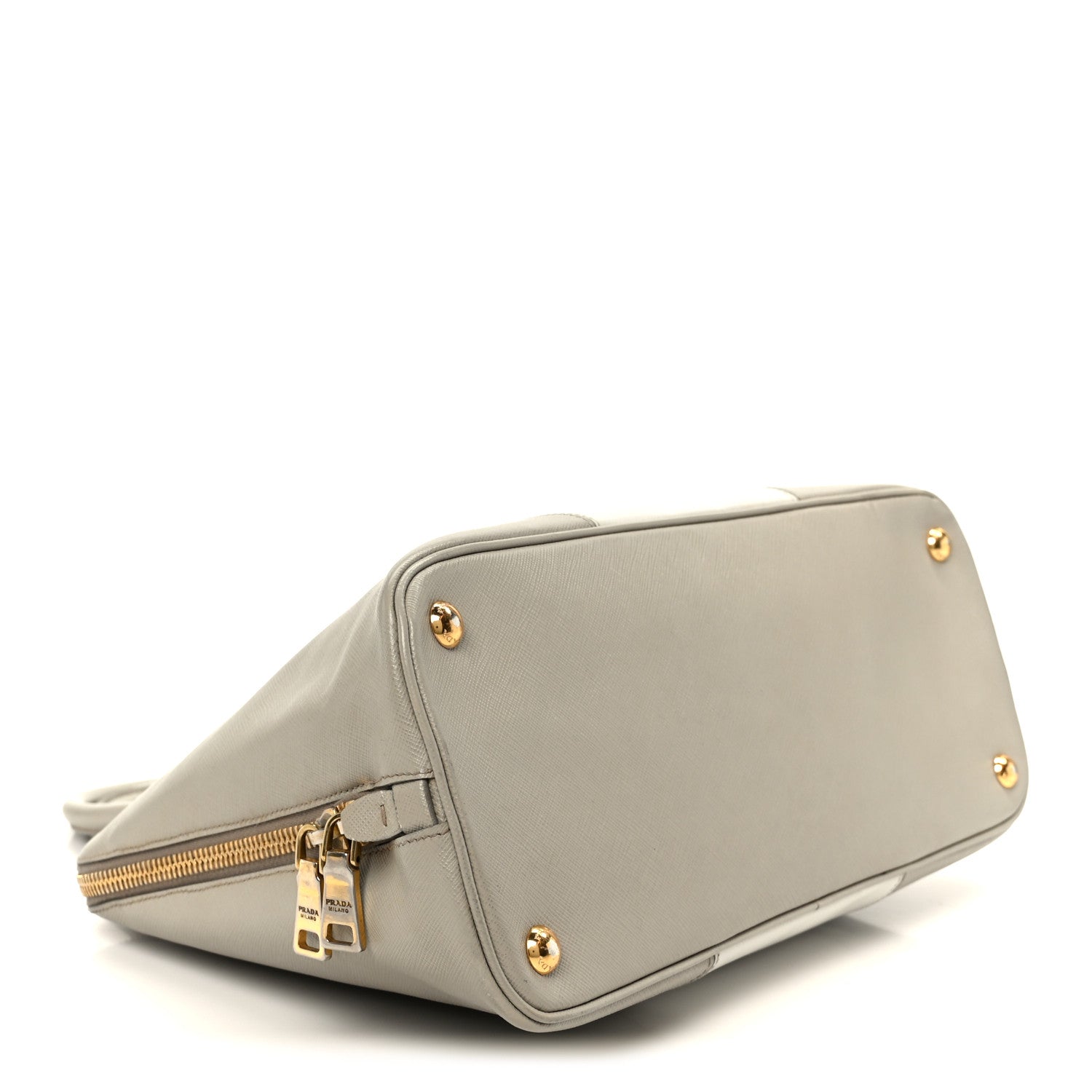 Saffiano Lux Bi-Color Promenade Tote Talco Pomice