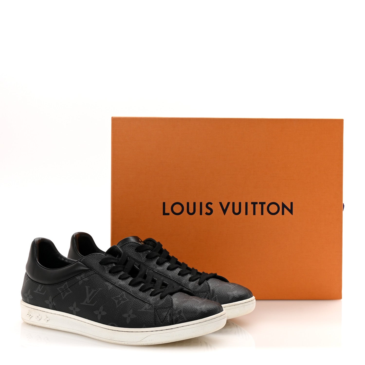 Calfskin Monogram Eclipse Luxembourg Sneakers Black