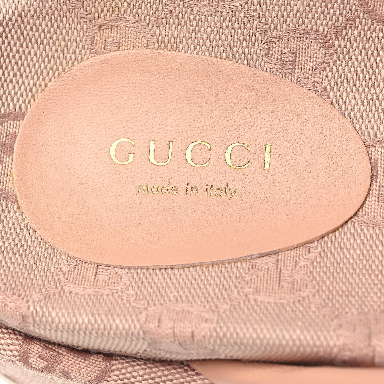 Monogram GG Calfskin Angelina Platform 55mm Slide Sandals 36.5 Light Pink