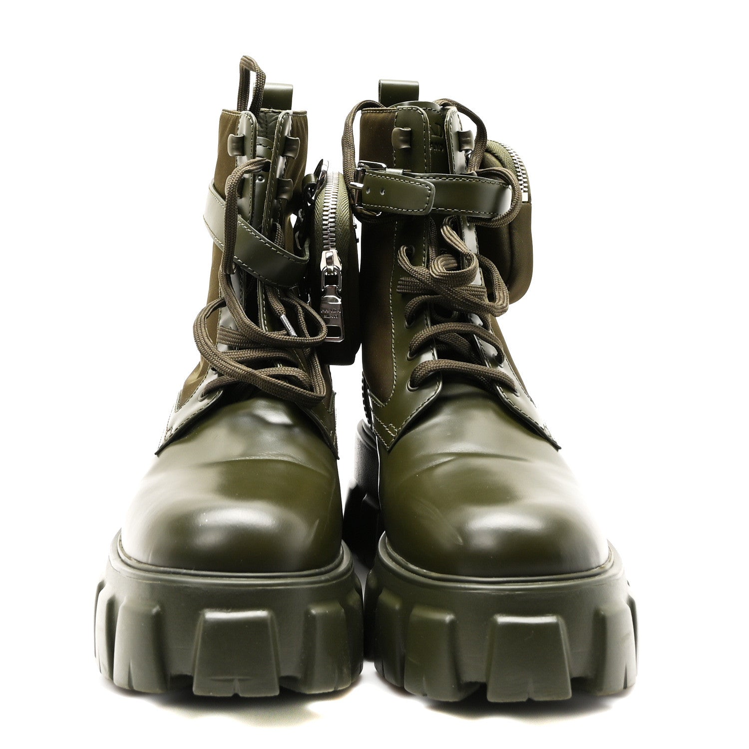 Spazzolato Rois Re-Nylon Metal Triangle Logo Monolith Pouch Pocket 55mm Boots 41 Militare