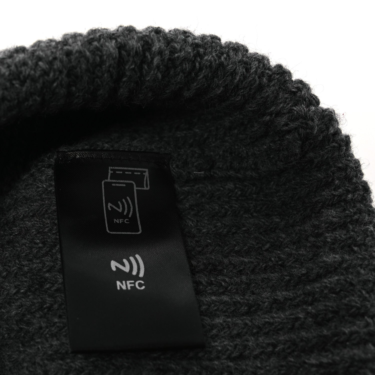 Wool Cashmere Beanie Hat Grey