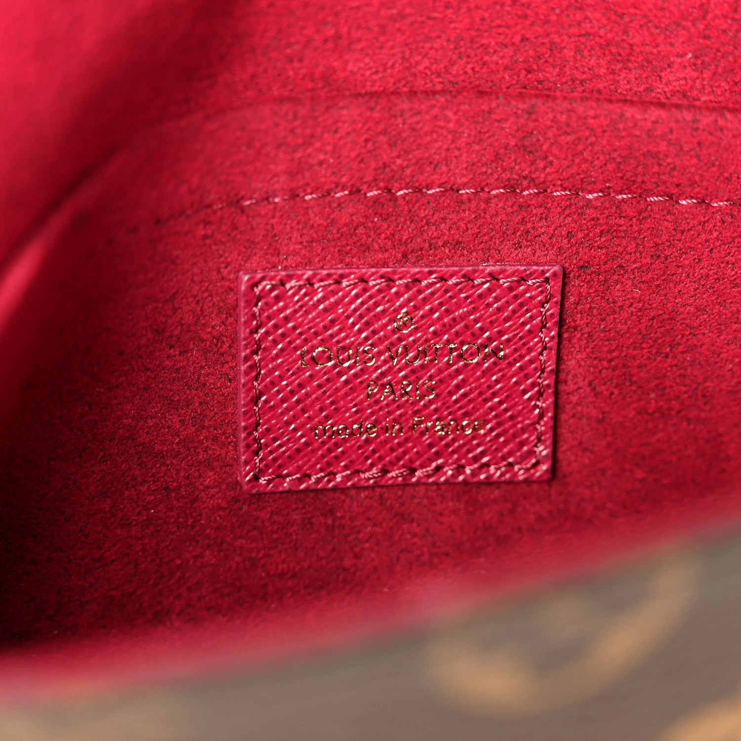 Monogram Pochette Felicie Chain Wallet Fuchsia