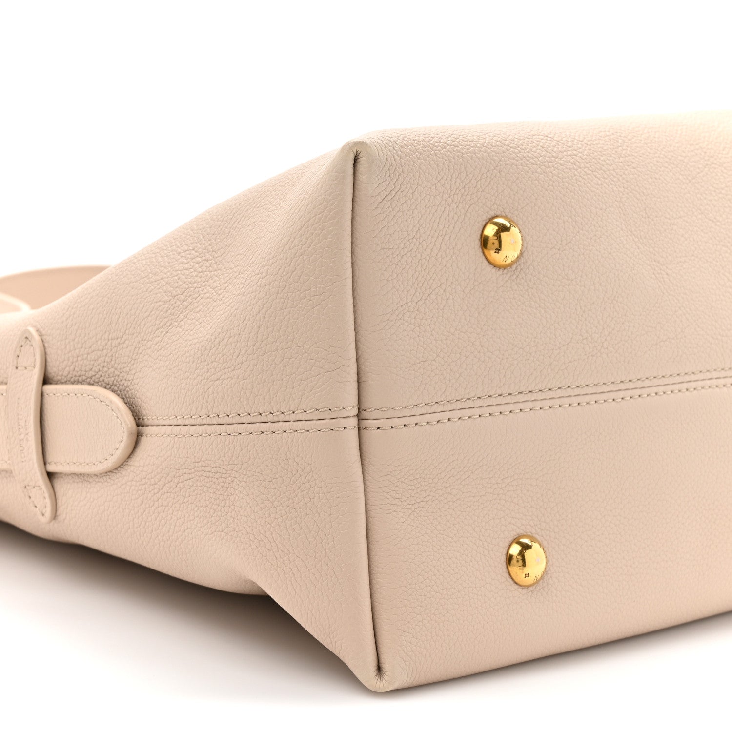 Grained Calfskin Low Key Hobo MM Limestone