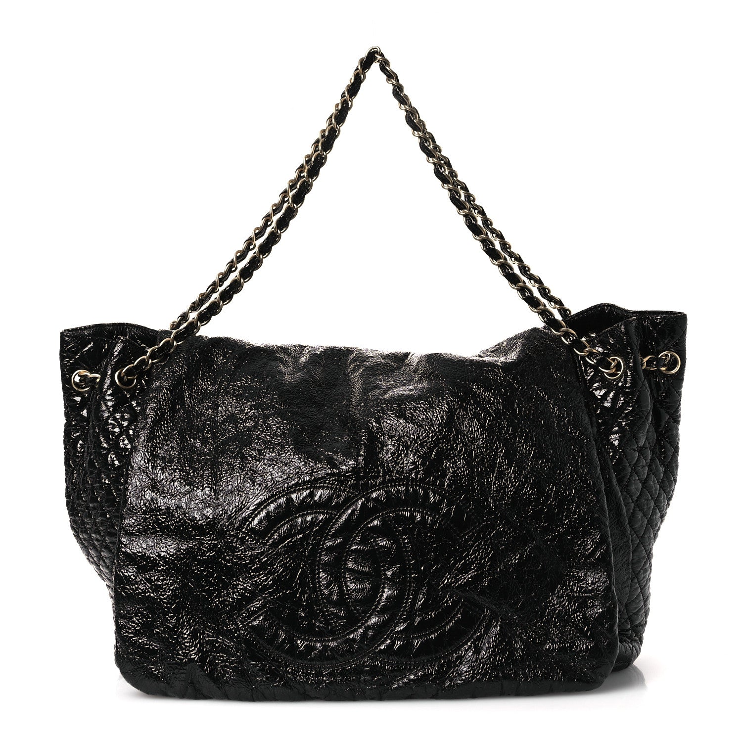 Vinyl XXL Rock and Chain Flap Black