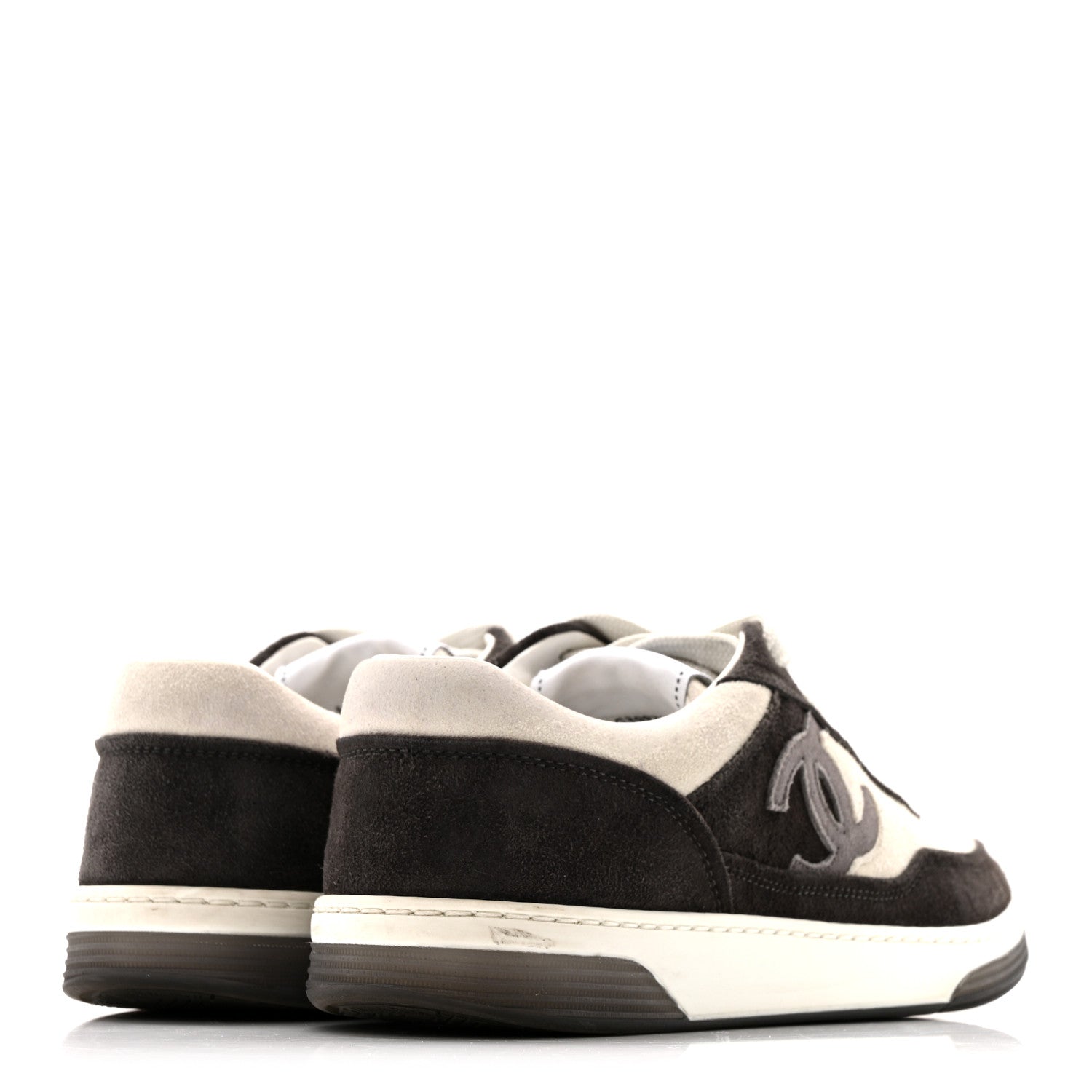 Suede Kidskin Womens CC Sneakers 36 Black White