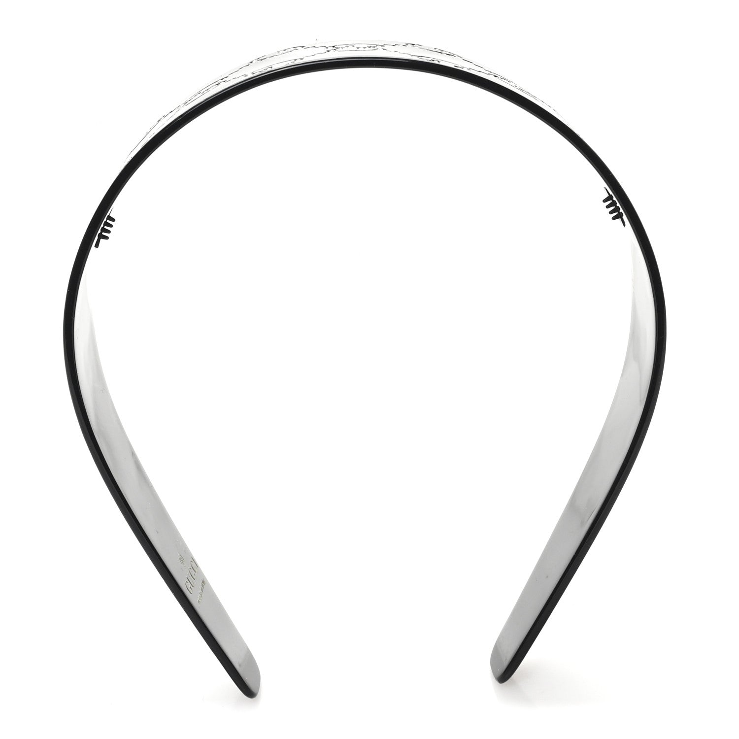 Resin Crystal Interlocking G Headband Black